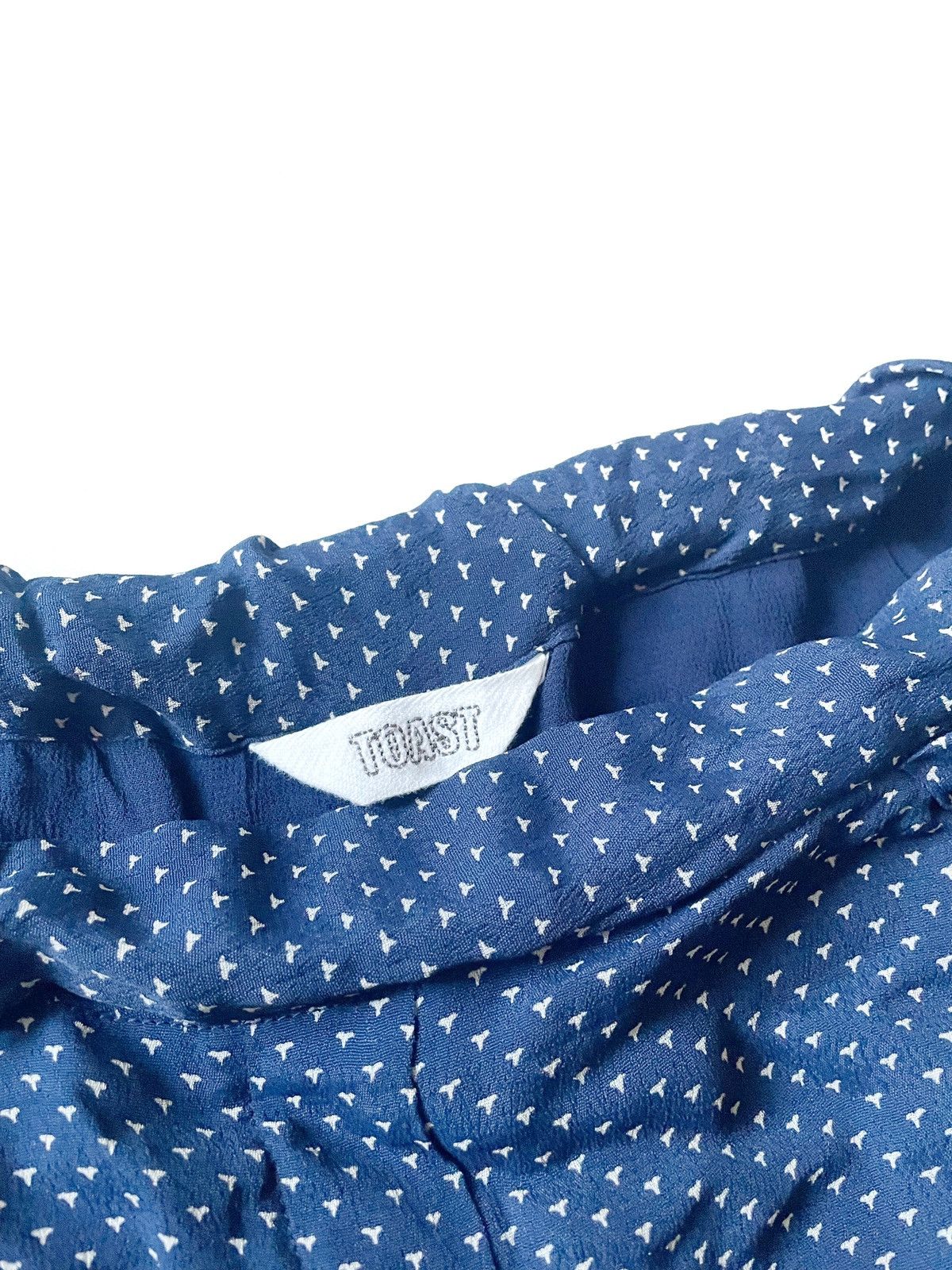 Other Toast Women’s Viscose Blue Pants Size 12/L-XL Straight Fit Size 34" / US 12 / IT 48 - 5 Thumbnail