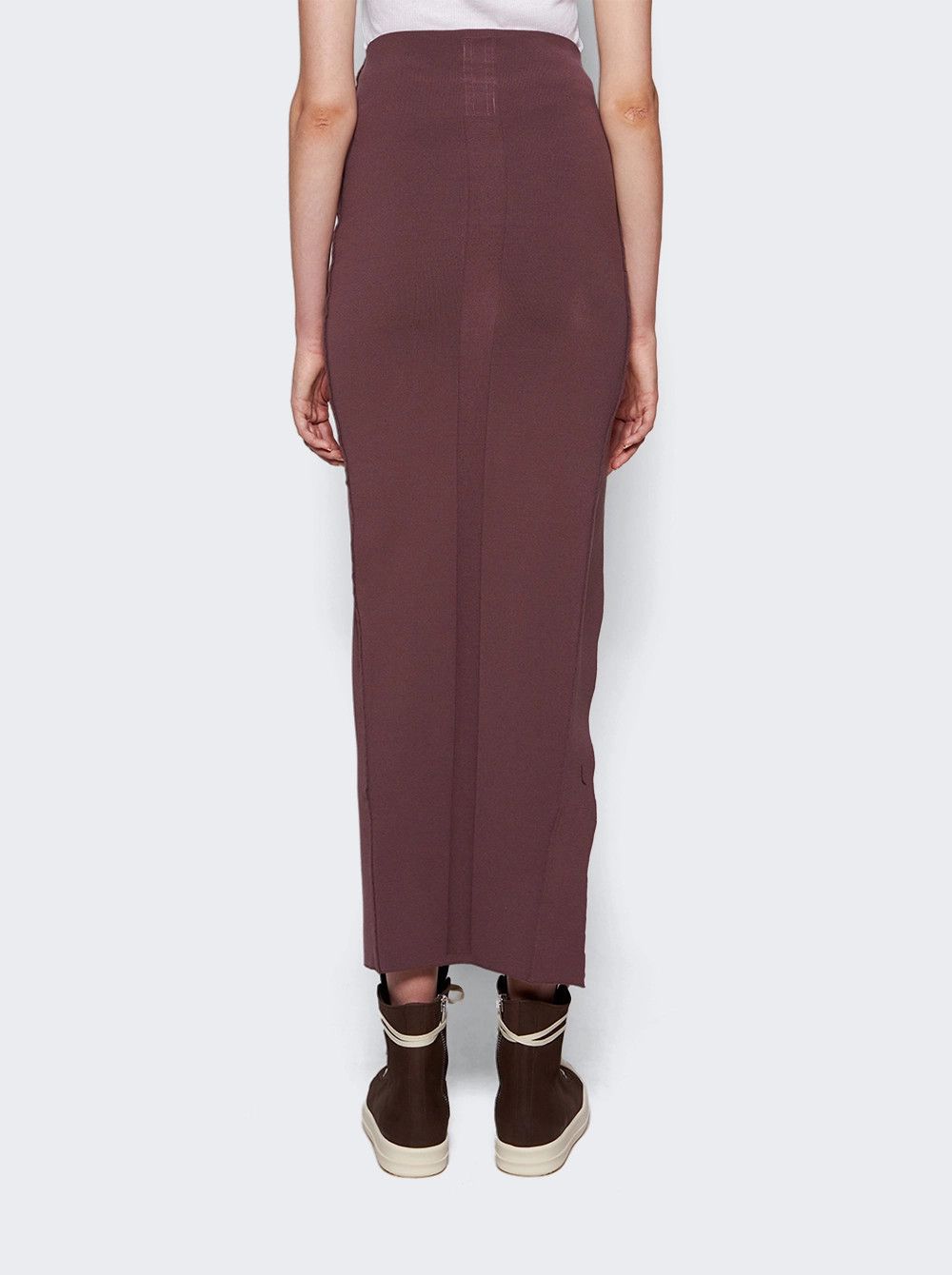 Rick Owens o1mle0426 Theresa Skirt Amethyst in Brown Size 32" / US 10 / IT 46 - 5 Thumbnail