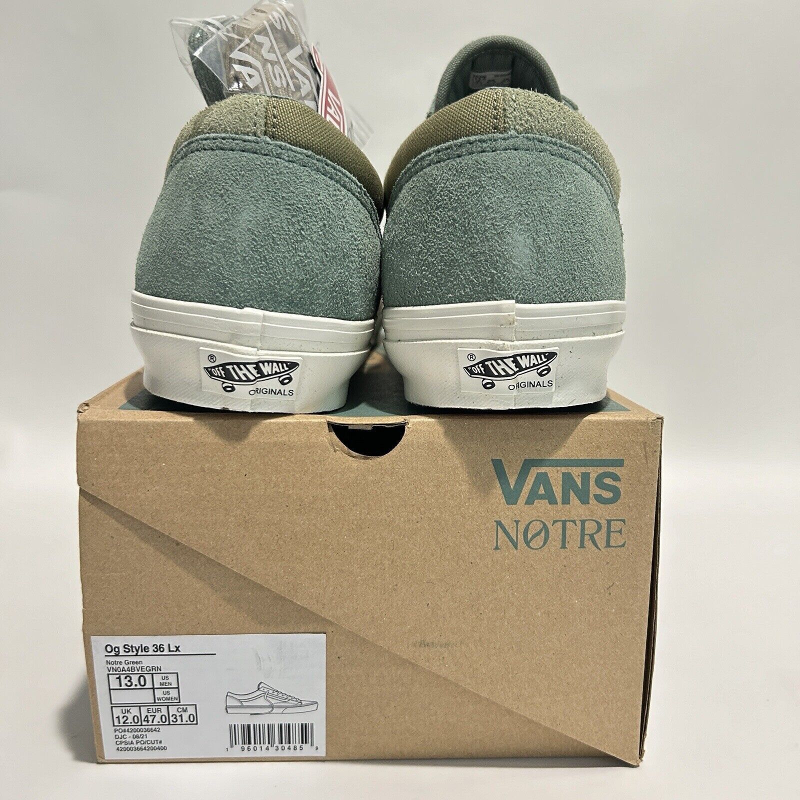 Vans Notre X Vans OG Style 36 LX “Matcha Green” 2024 Size US 13 / EU 46 - 4 Thumbnail
