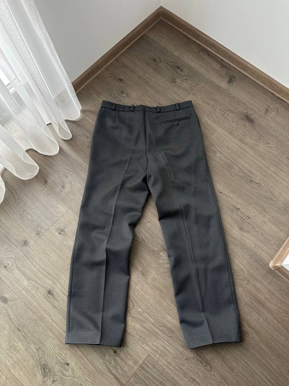 Japanese Brand × Vintage Vintage Antique Japanese Gray Wool Straight Pipes Pants Size 38R - 12 Thumbnail