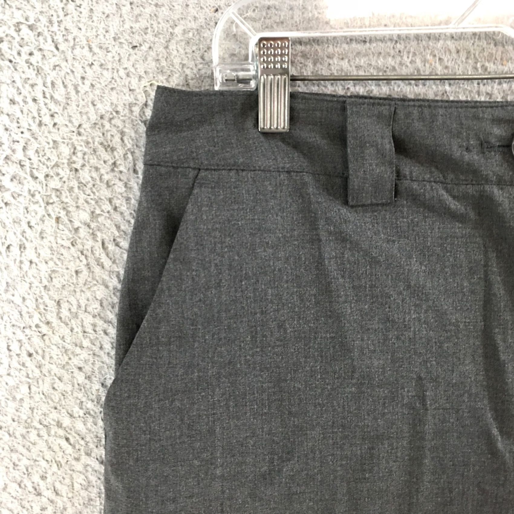 Worthington Worthington Dress Pants Womens 14 Straight Leg High Rise Casual Heather Gray NEW Size 36" / US 14 / IT 50 - 3 Thumbnail