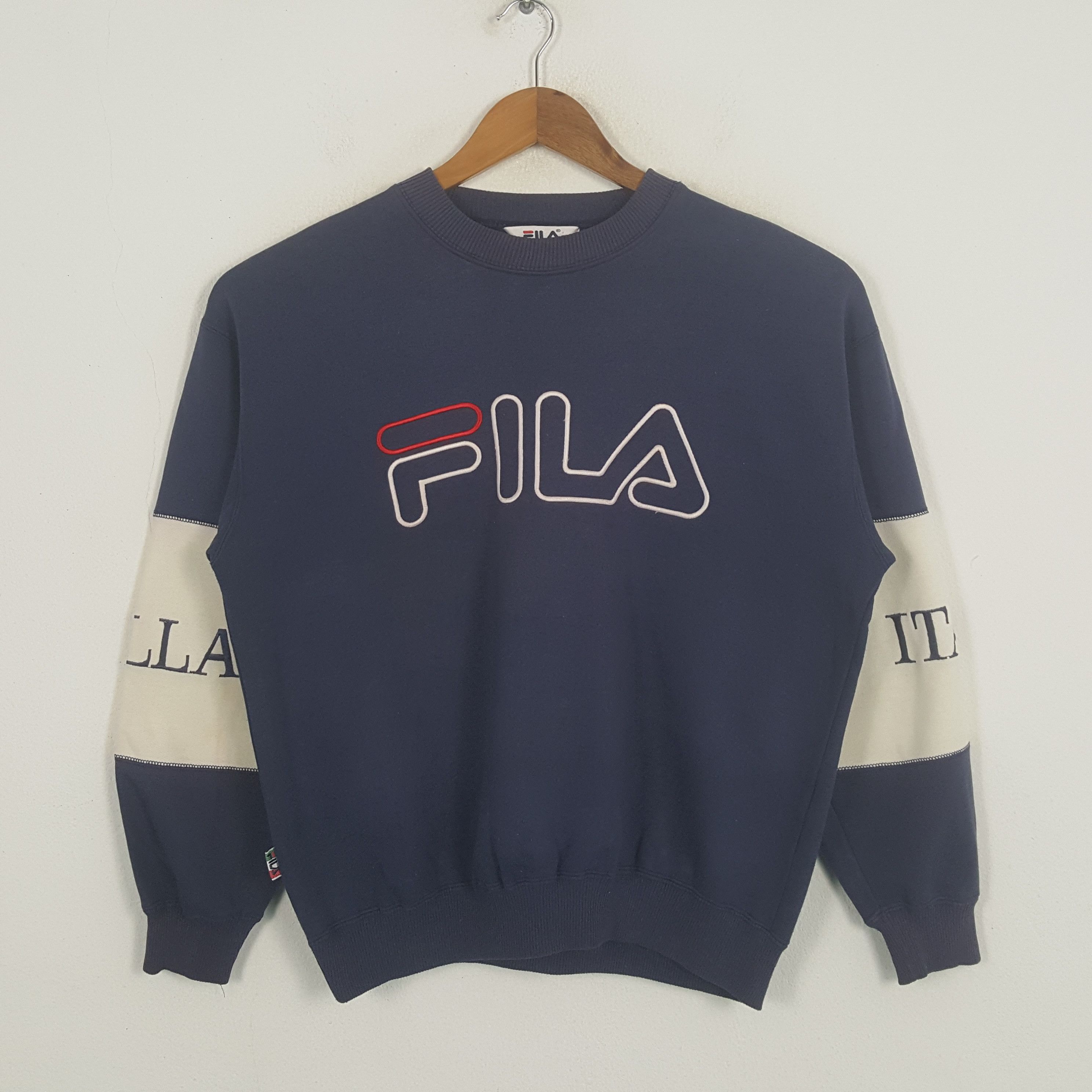 Fila × Vintage Vintage FILA BIELLA ITALIA Sportswear Brand Sweatshirt Size US L / EU 52-54 / 3 - 1 Thumbnail