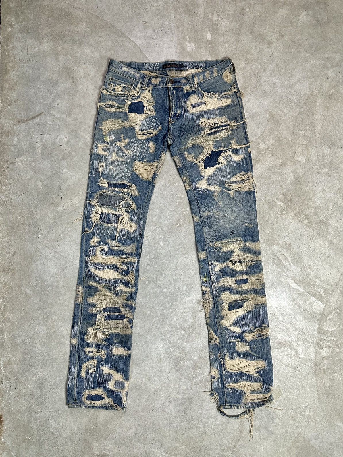 Undercover Undercover 05AW arts and crafts 38 denim jeans