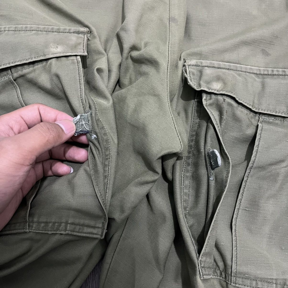 Vintage 70s M65 True Vintage Military War Cargo Pant Amikaji Style Size US 31 - 20 Thumbnail