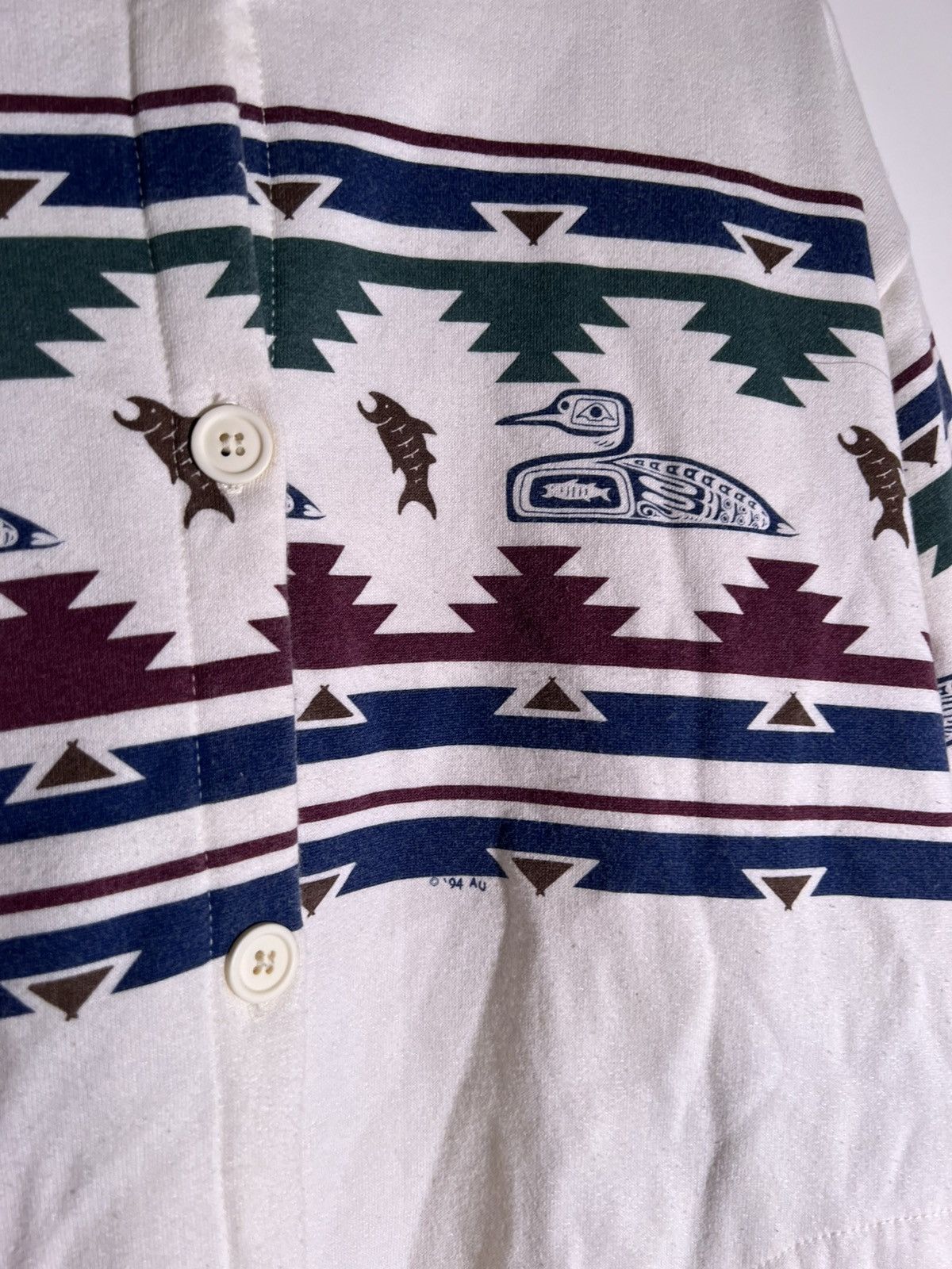 Vintage 80’s 90’s VTG Vintage Art Unlimited Retro Aztec Sweatshirt Size US XL / EU 56 / 4 - 5 Thumbnail