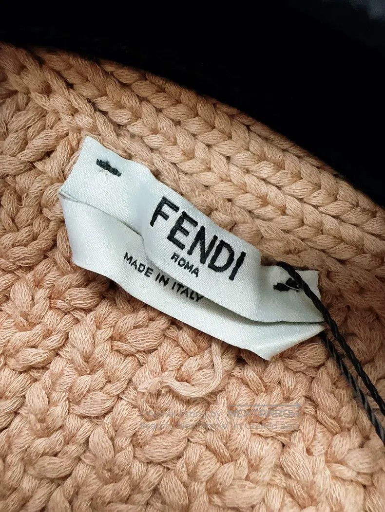 Fendi Fendi Khaki color-blocked knitted cardigan jacket Size XXS / US 00 / IT 34 - 7 Thumbnail