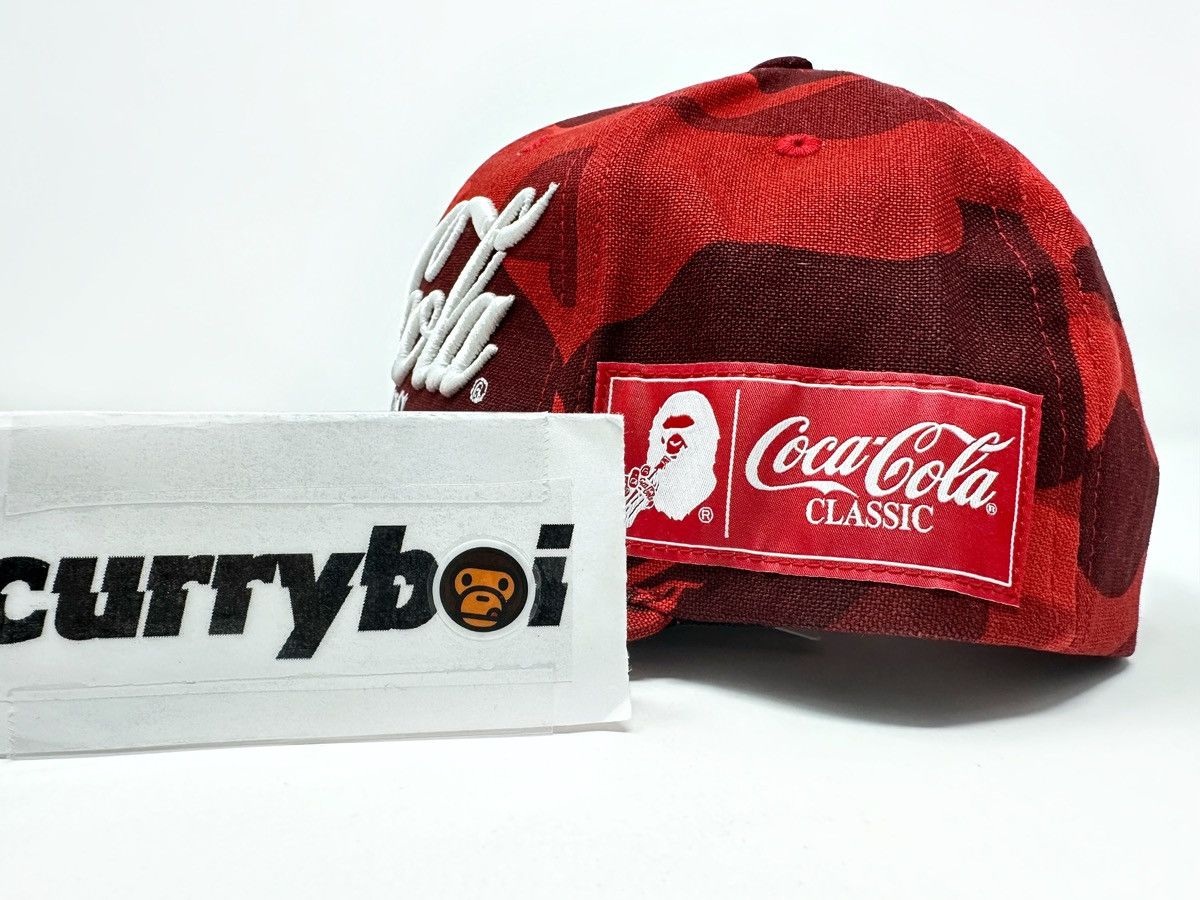Bape BAPE x Coca-Cola Color Camo Snap Back Cap Red Size ONE SIZE - 7 Thumbnail