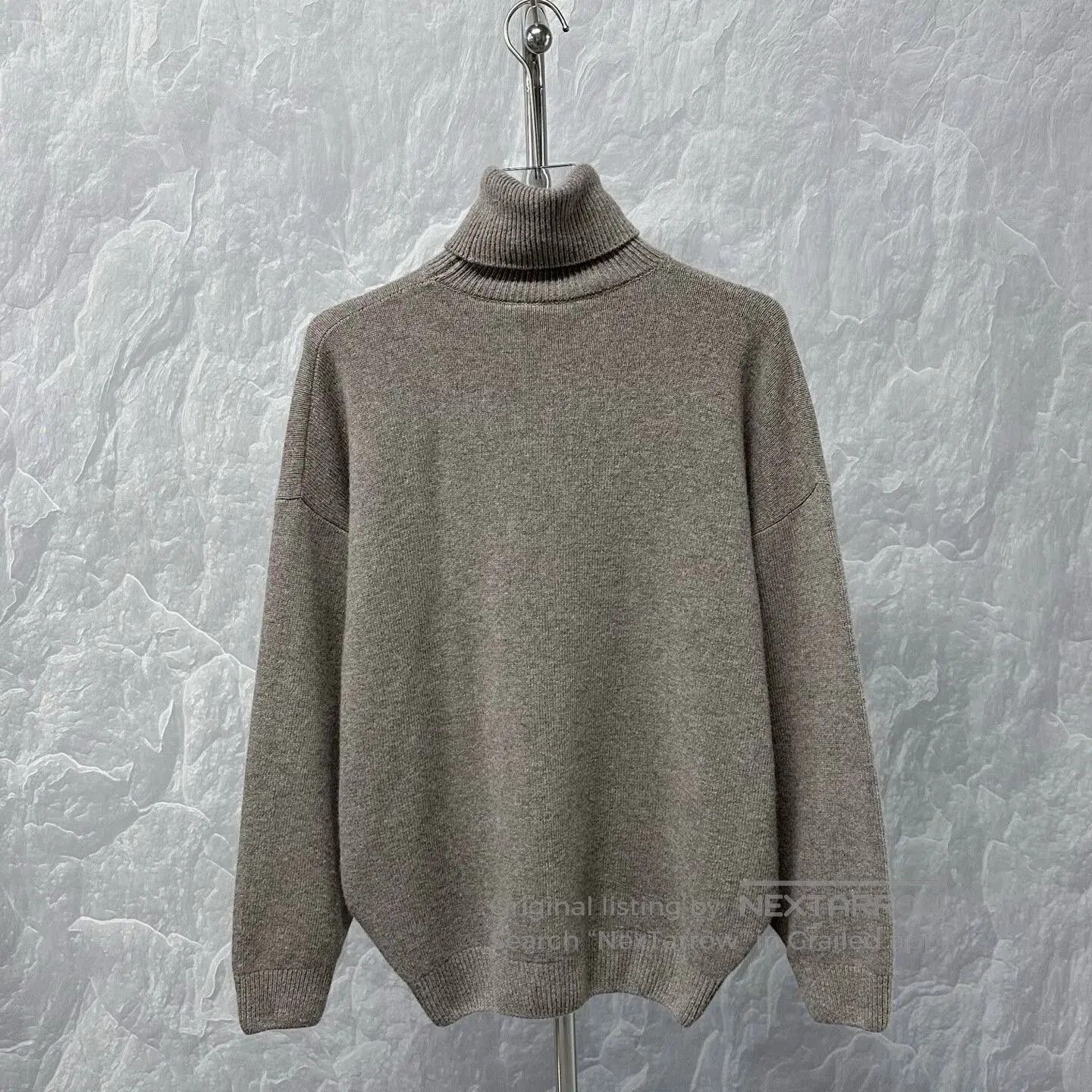 Balenciaga balenciaga high neck wool sweater in beige. Size US XS / EU 42 / 0 - 4 Thumbnail