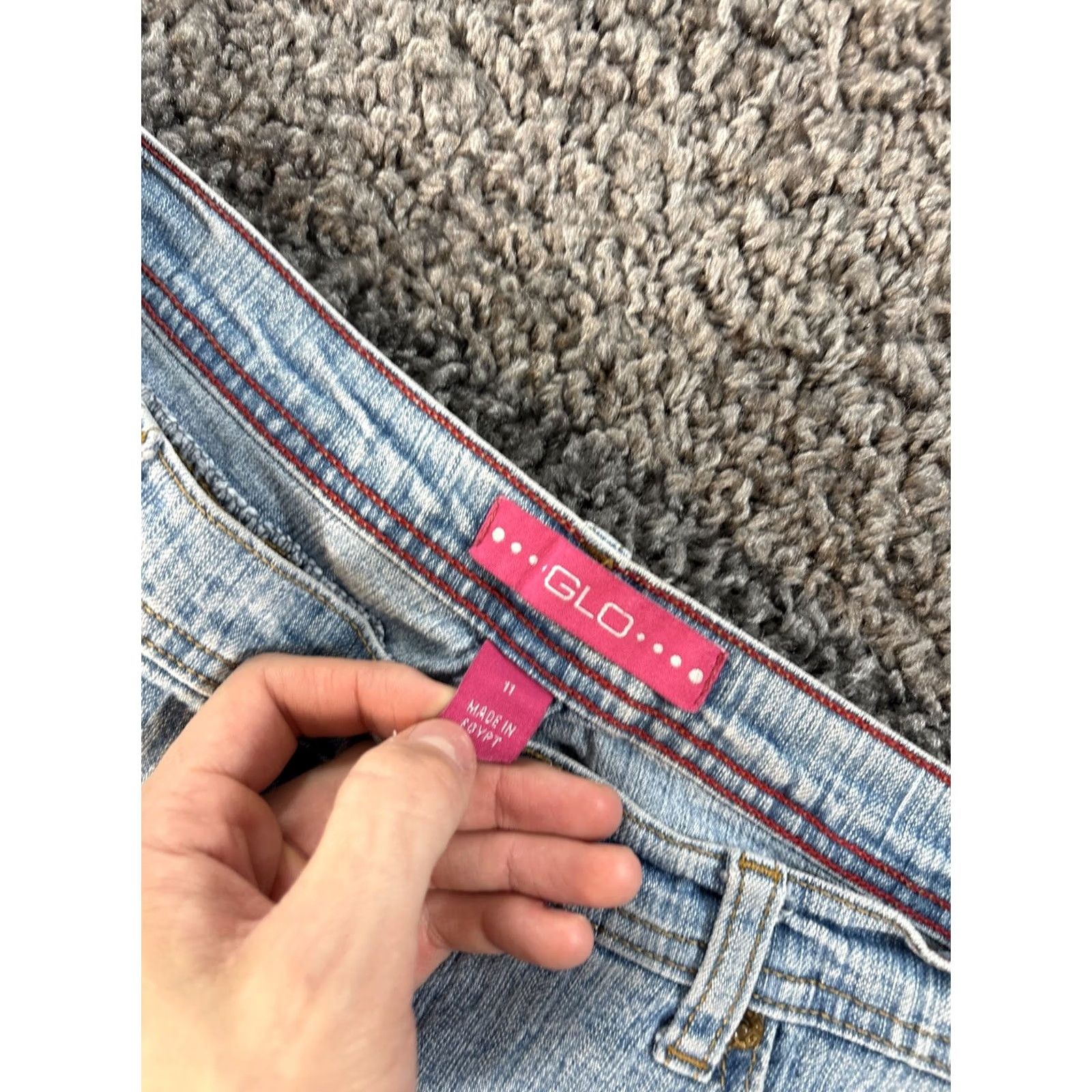 Vintage VINTAGE Glo Jeans Womens Bootcut Jeans 32 30 Low Rise Light Wash Embroidered Blue 80s 90s Womens Size 24" / US 00 / IT 34 - 6 Thumbnail