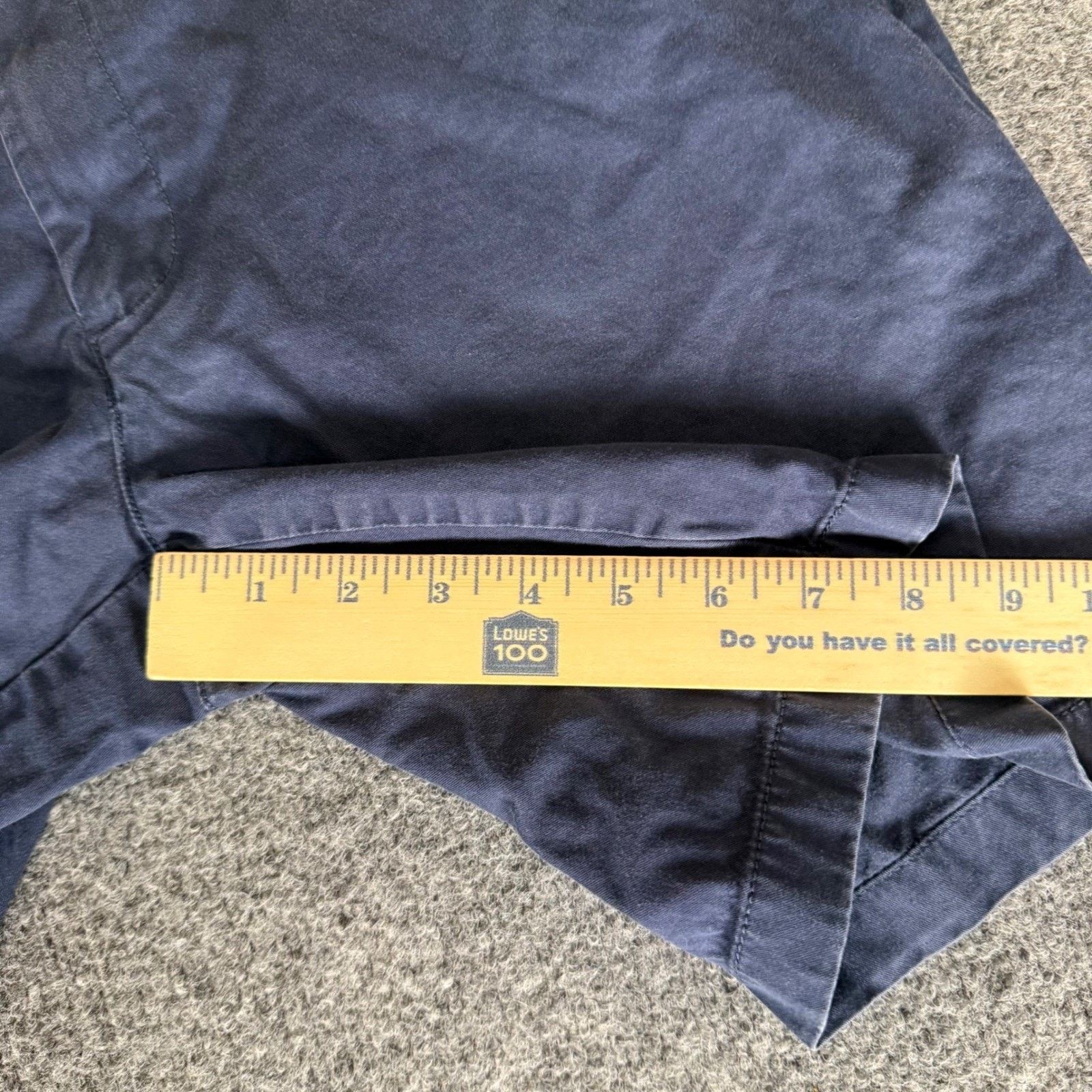 UNTUCKit UNTUCKit Mens Navy Blue Pima Cotton Stretch Chino Shorts 34 Size US 34 / EU 50 - 6 Thumbnail