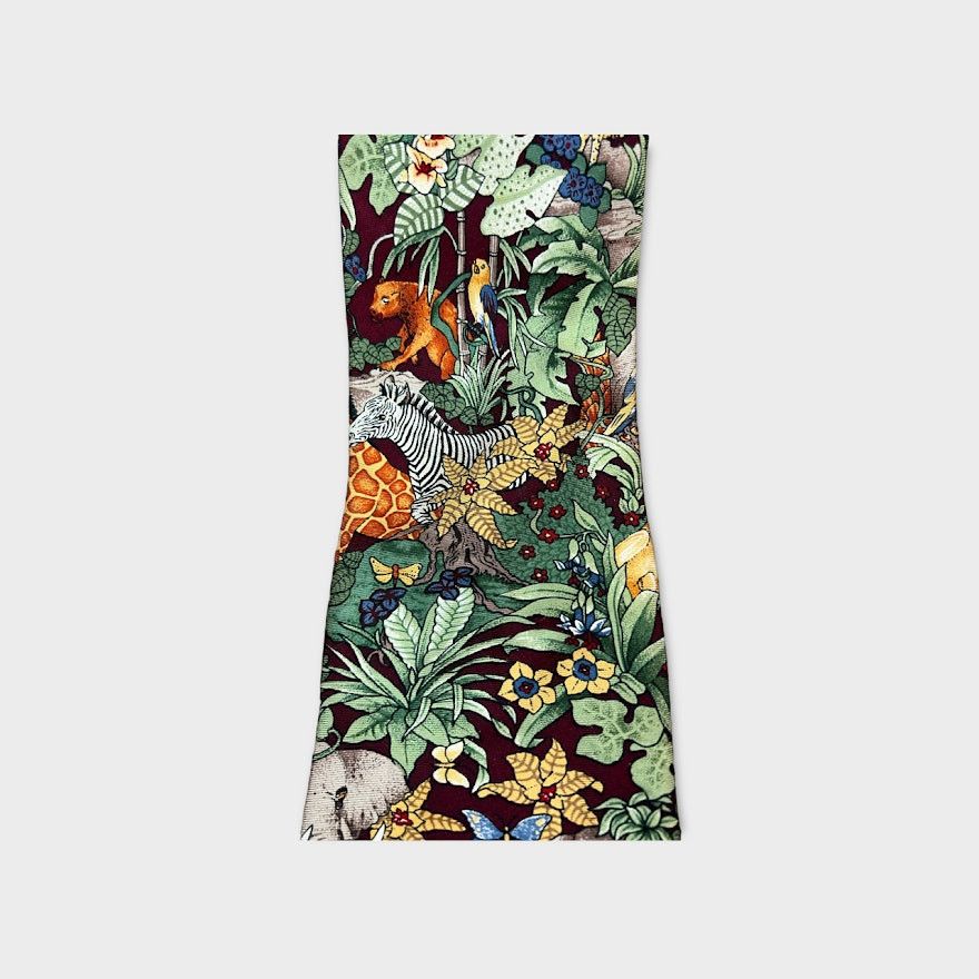 Pierre Cardin Pierre Cardin Men's Vintage 100% Silk Safari Tie | OS Size ONE SIZE - 2 Thumbnail