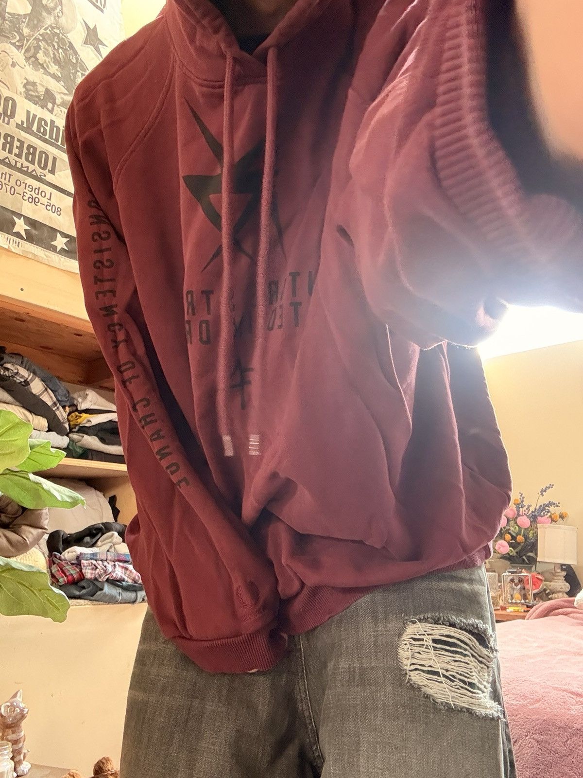 Raf Simons RAF SIMONS x Fred Perry hoodie in burgundy Size US L / EU 52-54 / 3 - 5 Thumbnail