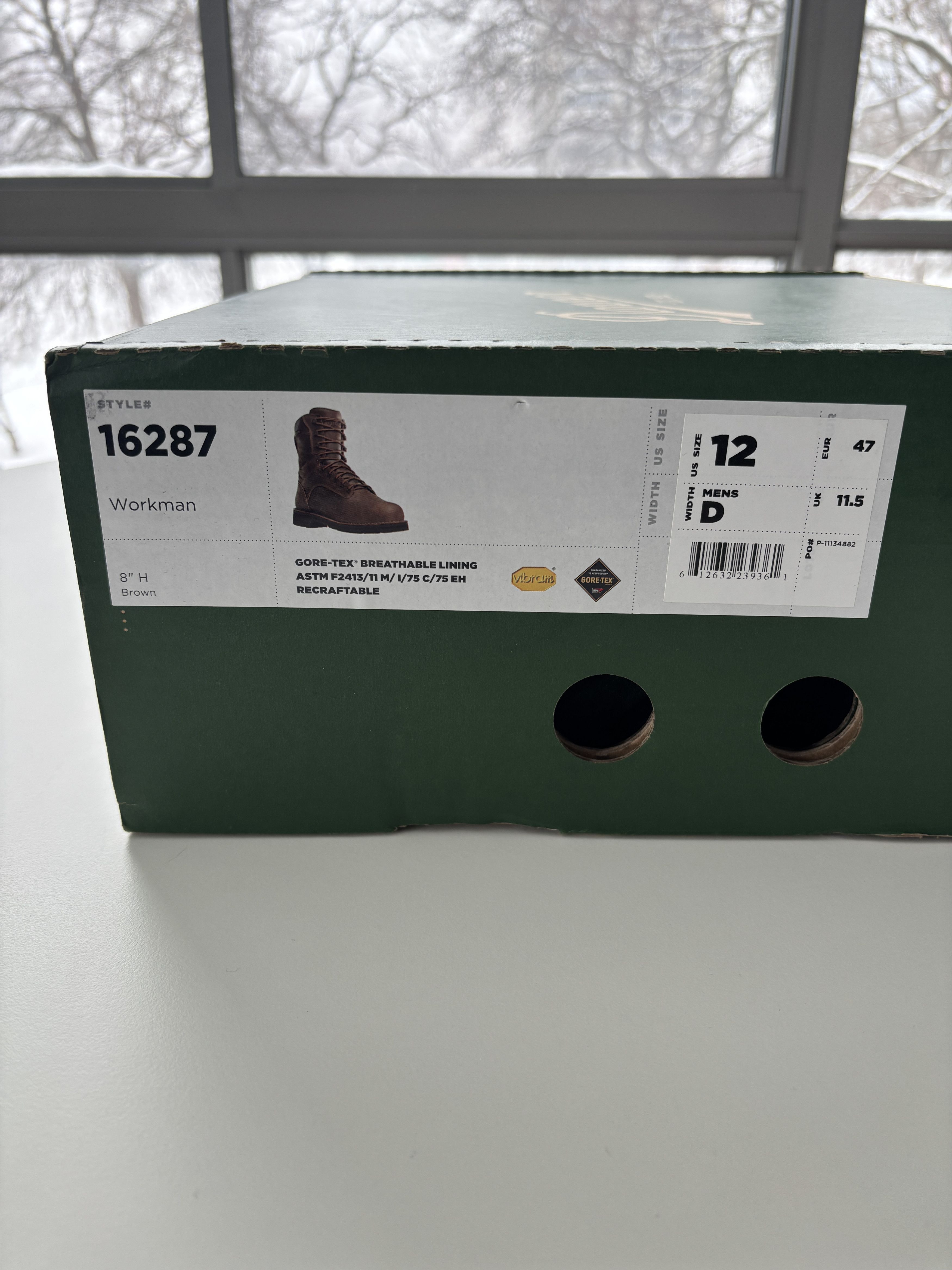 Danner Workman 8" Waterproof Steel Toe Work Boot Size US 12 / EU 45 - 8 Thumbnail