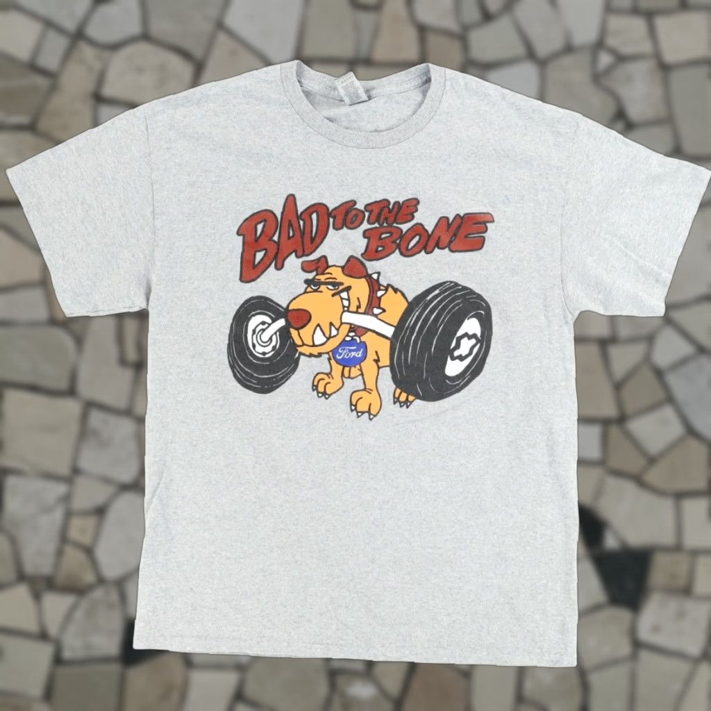 Gildan **Ford Bad to the Bone Solid Gray Men's L T-Shirt** User: **Ford Bad to the Bone Solid T-Shirt Gray Men's L** Size US L / EU 52-54 / 3 - 1 Thumbnail