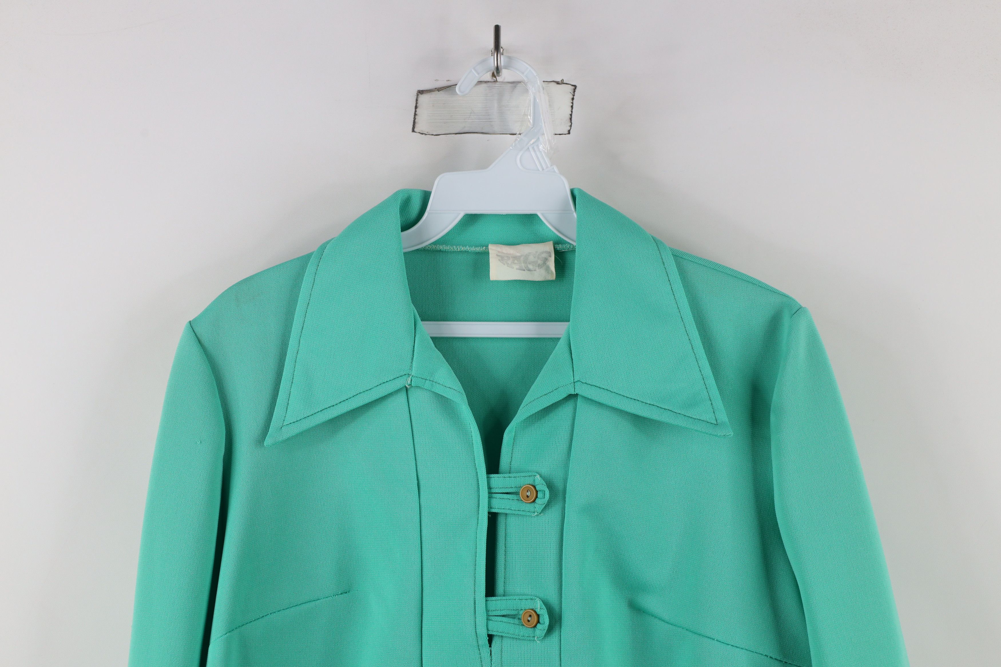 Vintage Vintage 70s Streetwear Knit Collared Long Sleeve Polo USA Size XXL / US 16-18 / IT 52-54 - 2 Thumbnail
