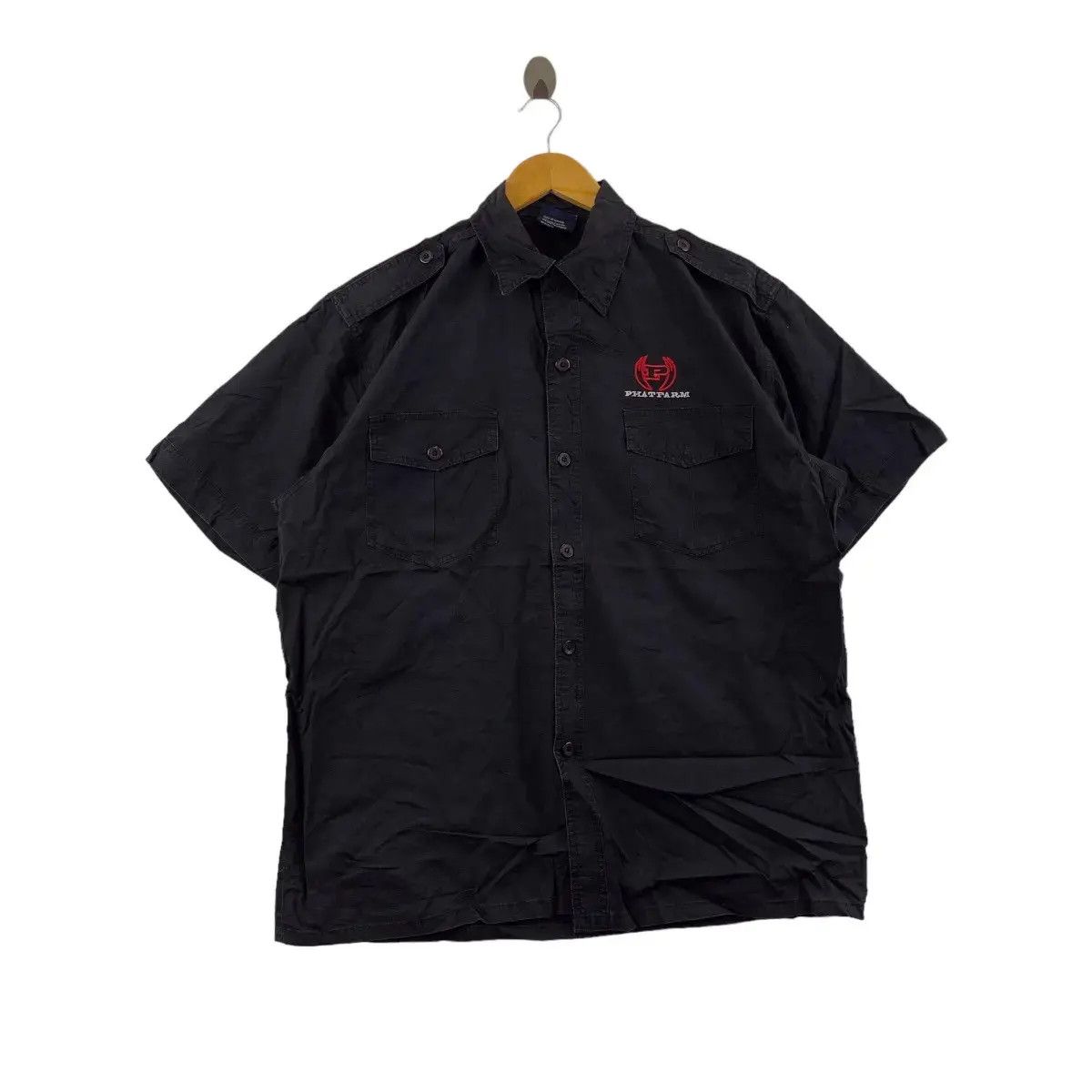 Phat Farm Vintage PHAT FARM HIP HOP Records Rap Tee Button Down Shirt Size US XL / EU 56 / 4 - 3 Thumbnail