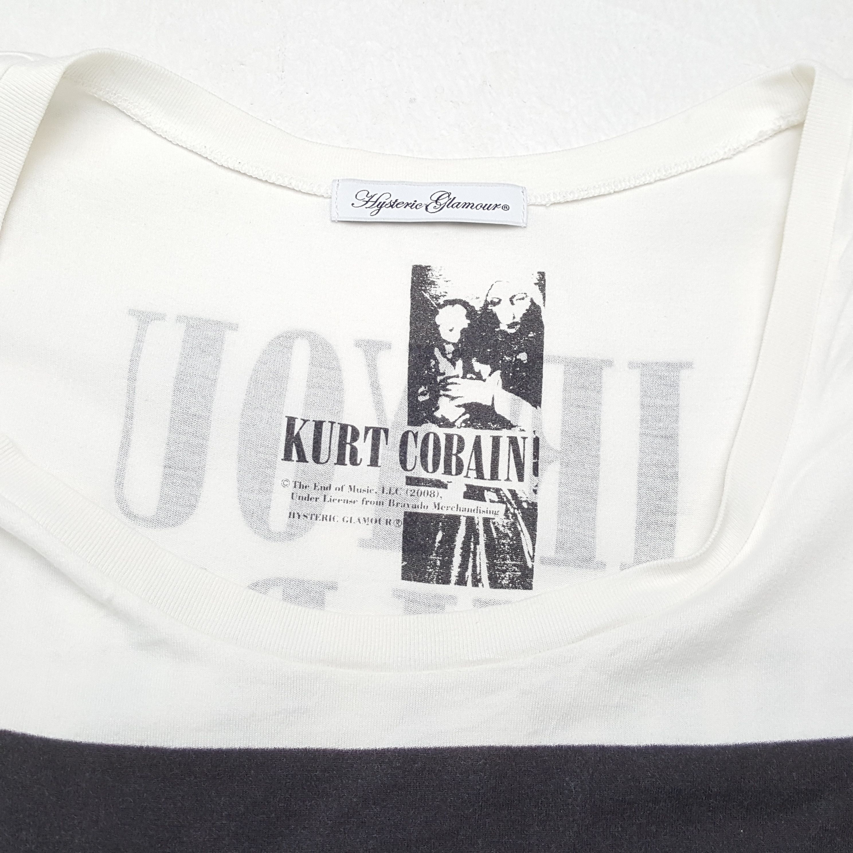 Hysteric Glamour × Vintage Vintage HYSTERIC GLAMOUR x KURT COBAIN Japan Brand T-Shirt Size US S / EU 44-46 / 1 - 8 Thumbnail