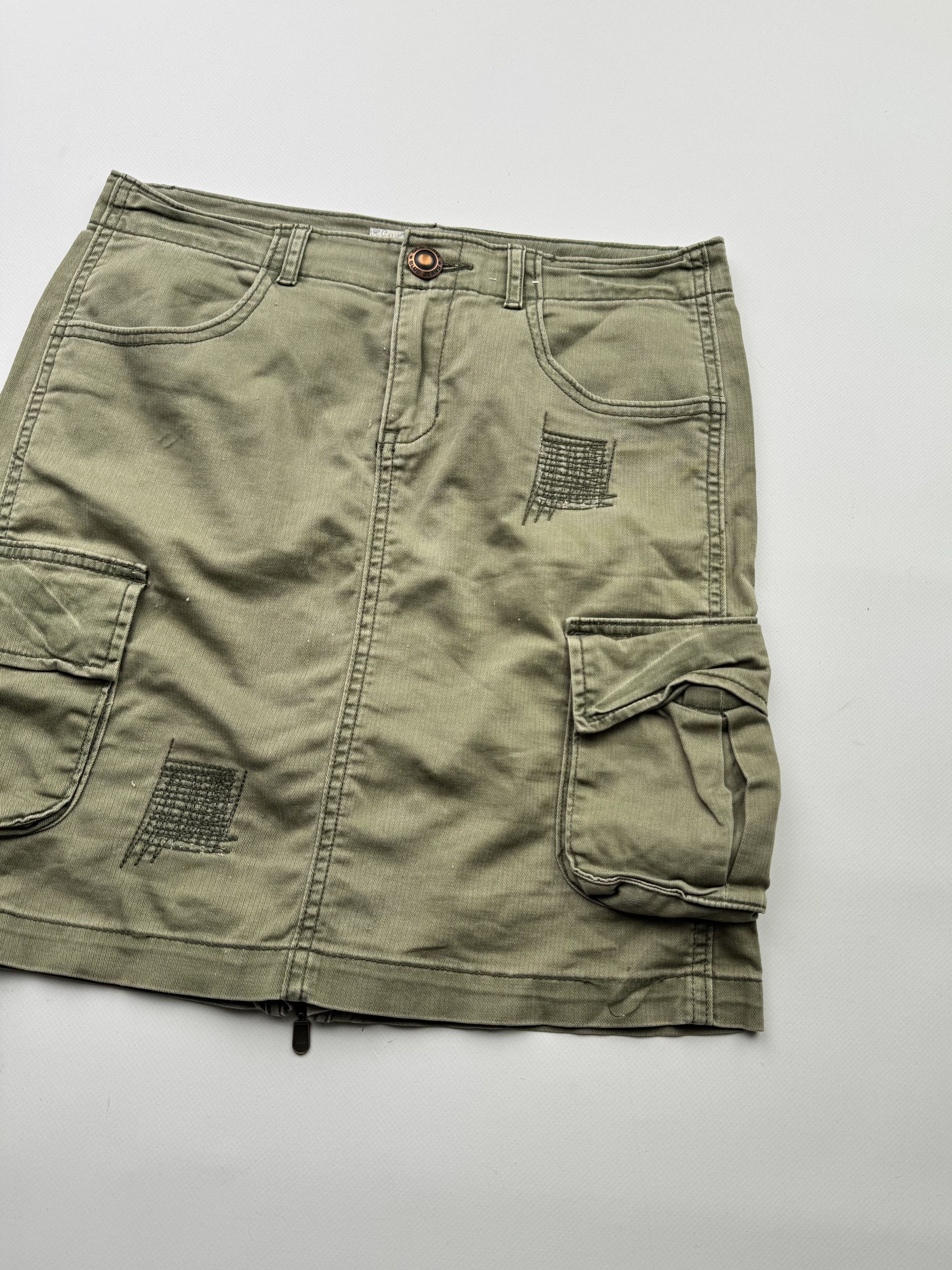 Japanese Brand Vintage Cargo Skirt B688(V472)E2 Size 27" / US 4 / IT 40 - 3 Thumbnail