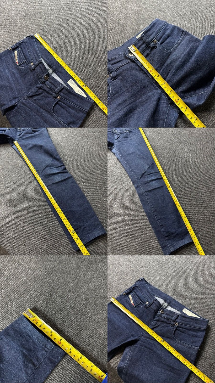 Diesel Luxury Diesel Grupee Ankle Skinny Jeans Dark Blue Stretch Size 27" / US 4 / IT 40 - 20 Thumbnail
