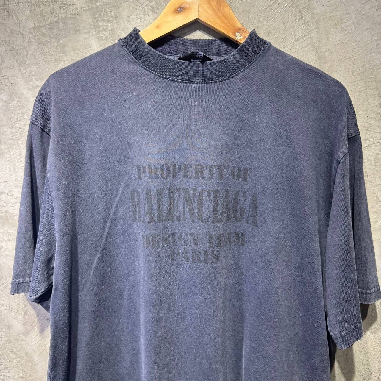 Balenciaga Balenciaga Property Vintage washed distressed tee Size US L / EU 52-54 / 3 - 2 Thumbnail