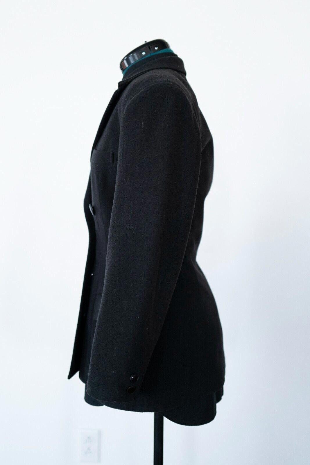 Yohji Yamamoto Yohji Yamamoto Wool Black Blazer Sz. M Size M / US 6-8 / IT 42-44 - 2 Thumbnail