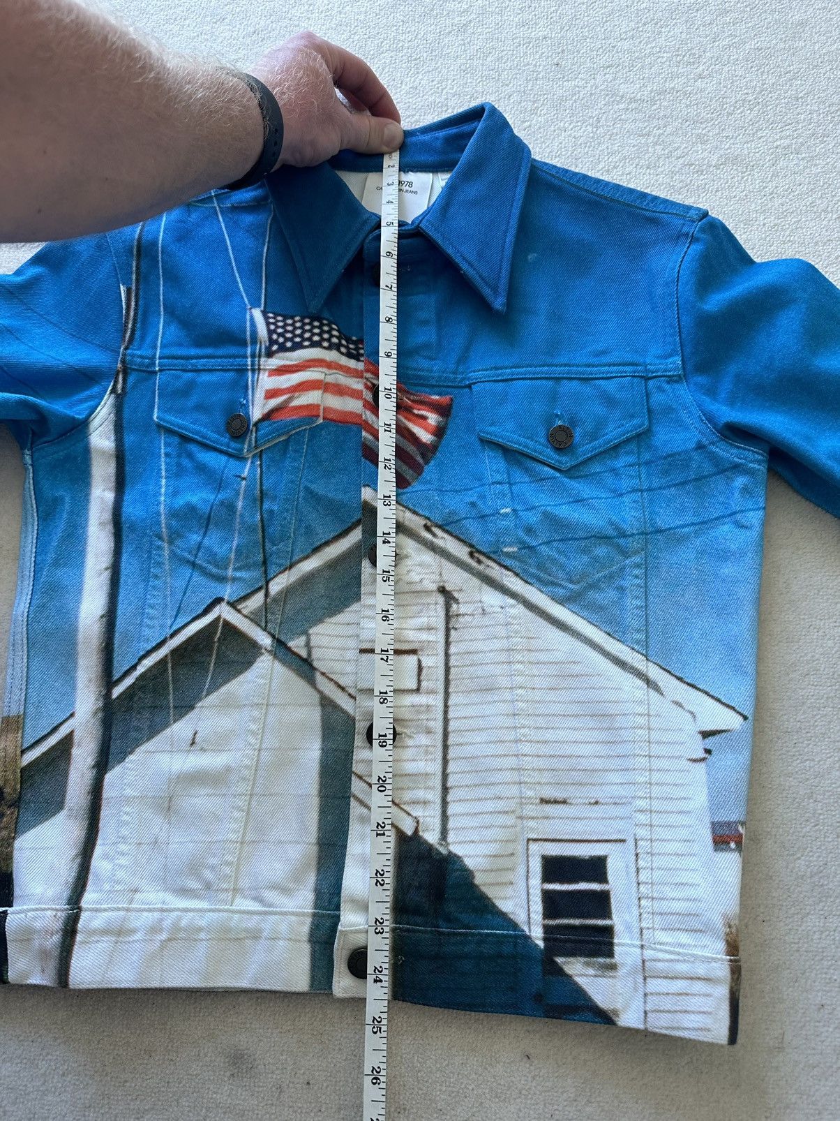 Calvin Klein 205W39NYC FW18 Calvin Klein 205w39nyc est 1975 USA Flag denim jacket Size US S / EU 44-46 / 1 - 8 Thumbnail