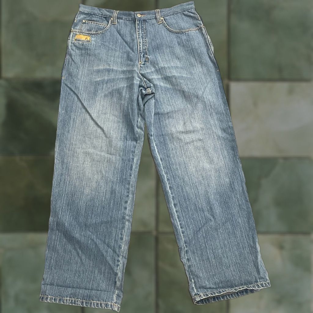 Rocawear VINTAGE Rocawear Jeans Mens 38 Wide-Leg 5-Pocket Denim Blue Embroidered 90s Hip Hop Baggy 38x33.5 Size US 38 / EU 54 - 1 Thumbnail