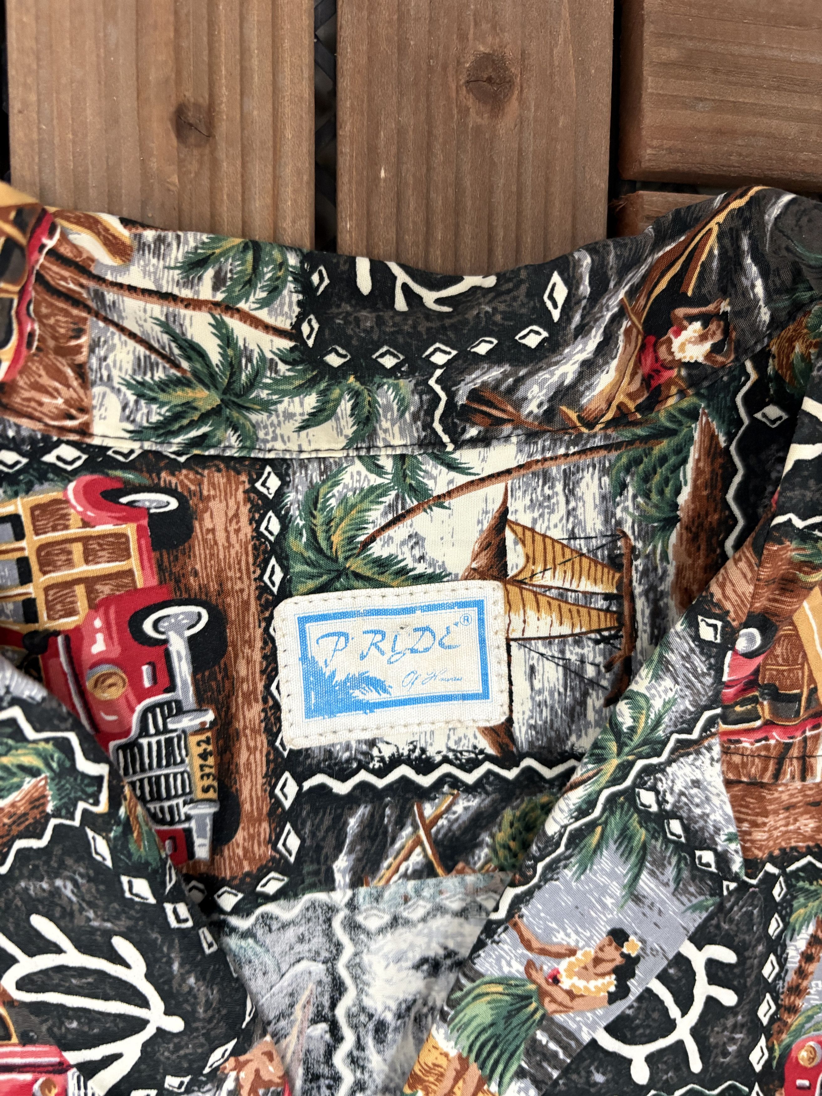 Vintage Hula & Surfing Vintage Hawaiian Button Down Shirt Size US XL / EU 56 / 4 - 4 Thumbnail