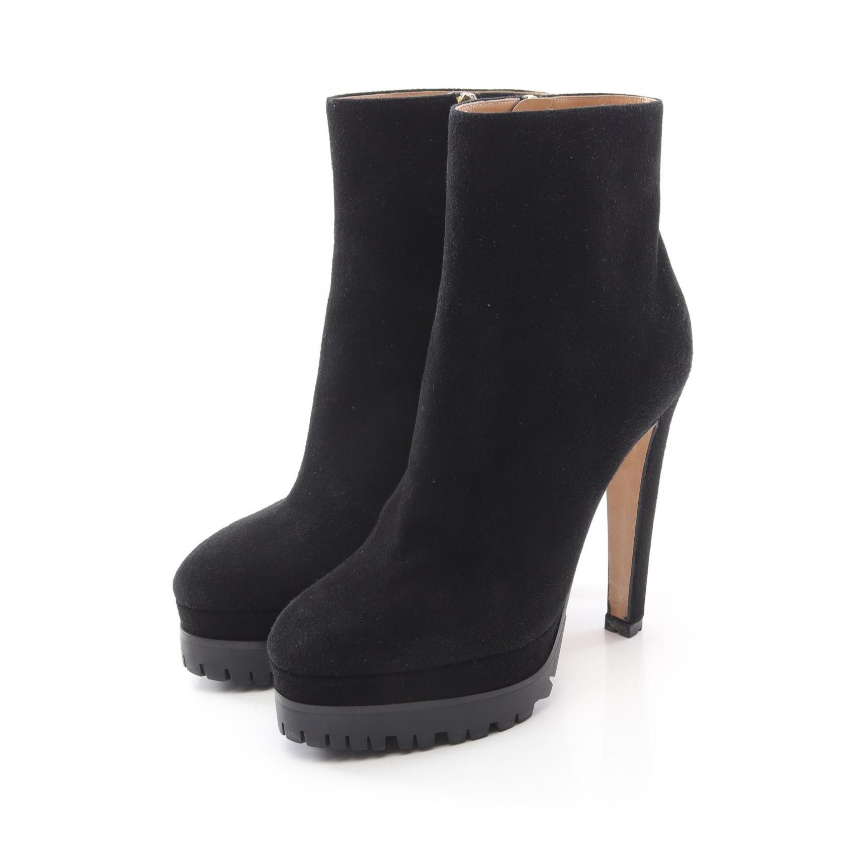 Other Sergio Rossi Boots Suede Boots Suede Shoes A72430 in Black, Women's