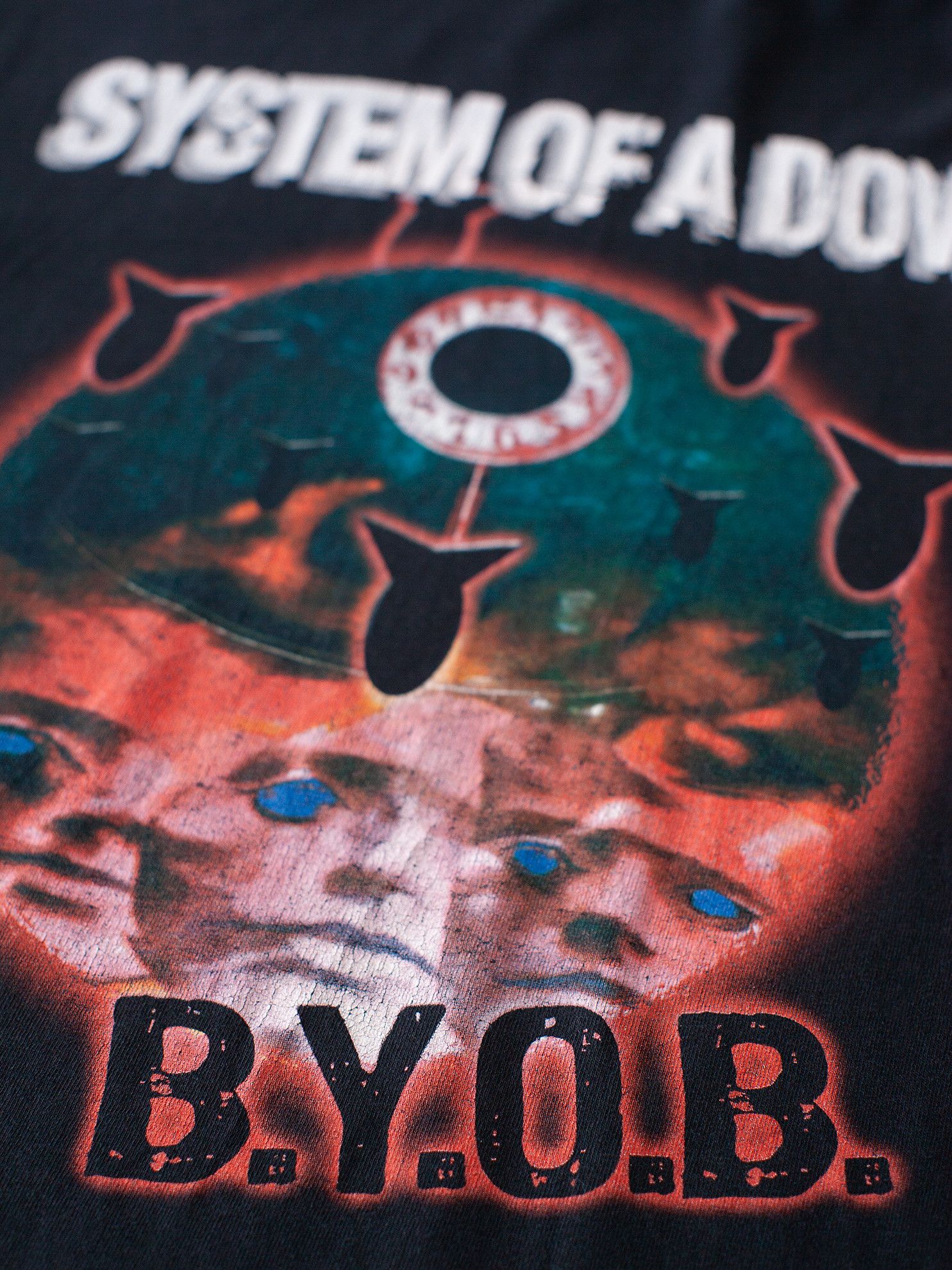 Band Tees Vintage 2005 System Of A Down B.Y.O.B 00s Band T-Shirt Size US XL / EU 56 / 4 - 4 Thumbnail