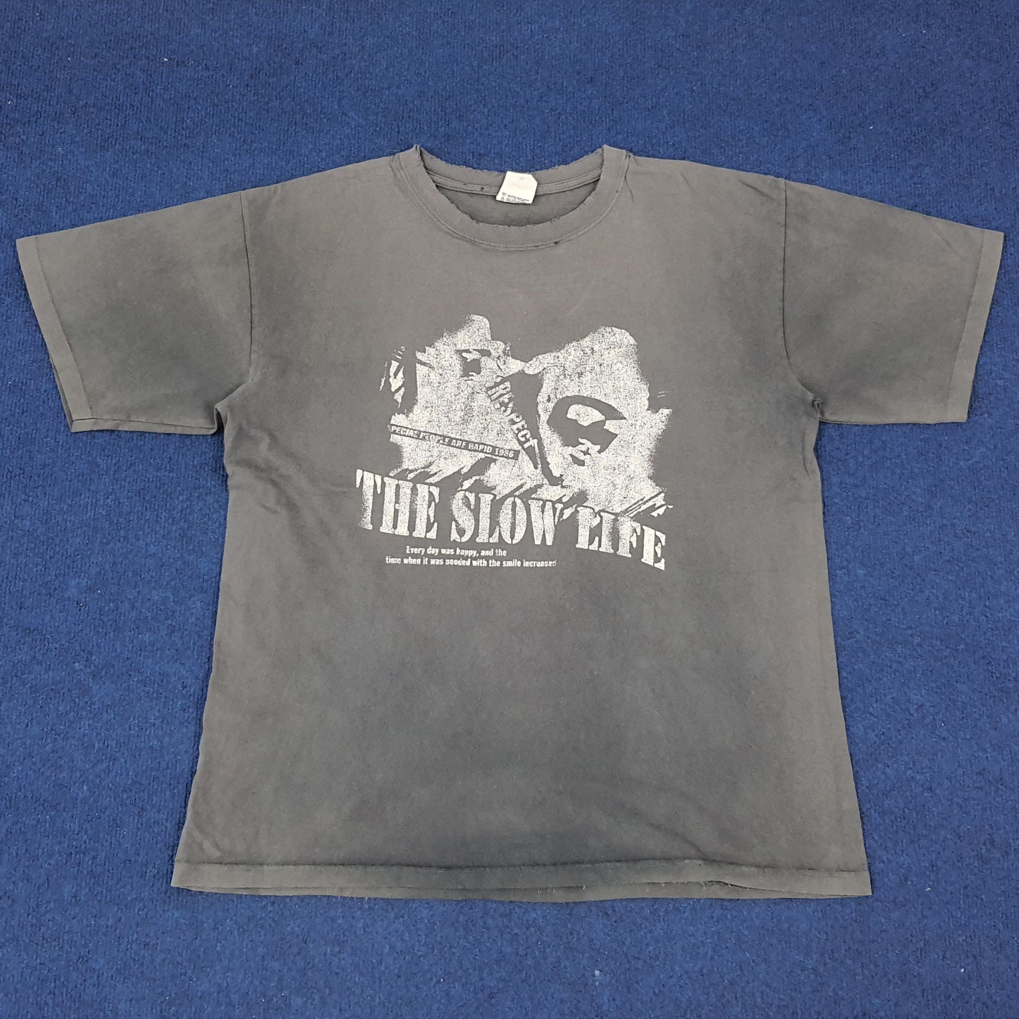 Vintage Vintage THE SLOW LIFE Distressed Vintage Tshirt Size US L / EU 52-54 / 3 - 1 Thumbnail