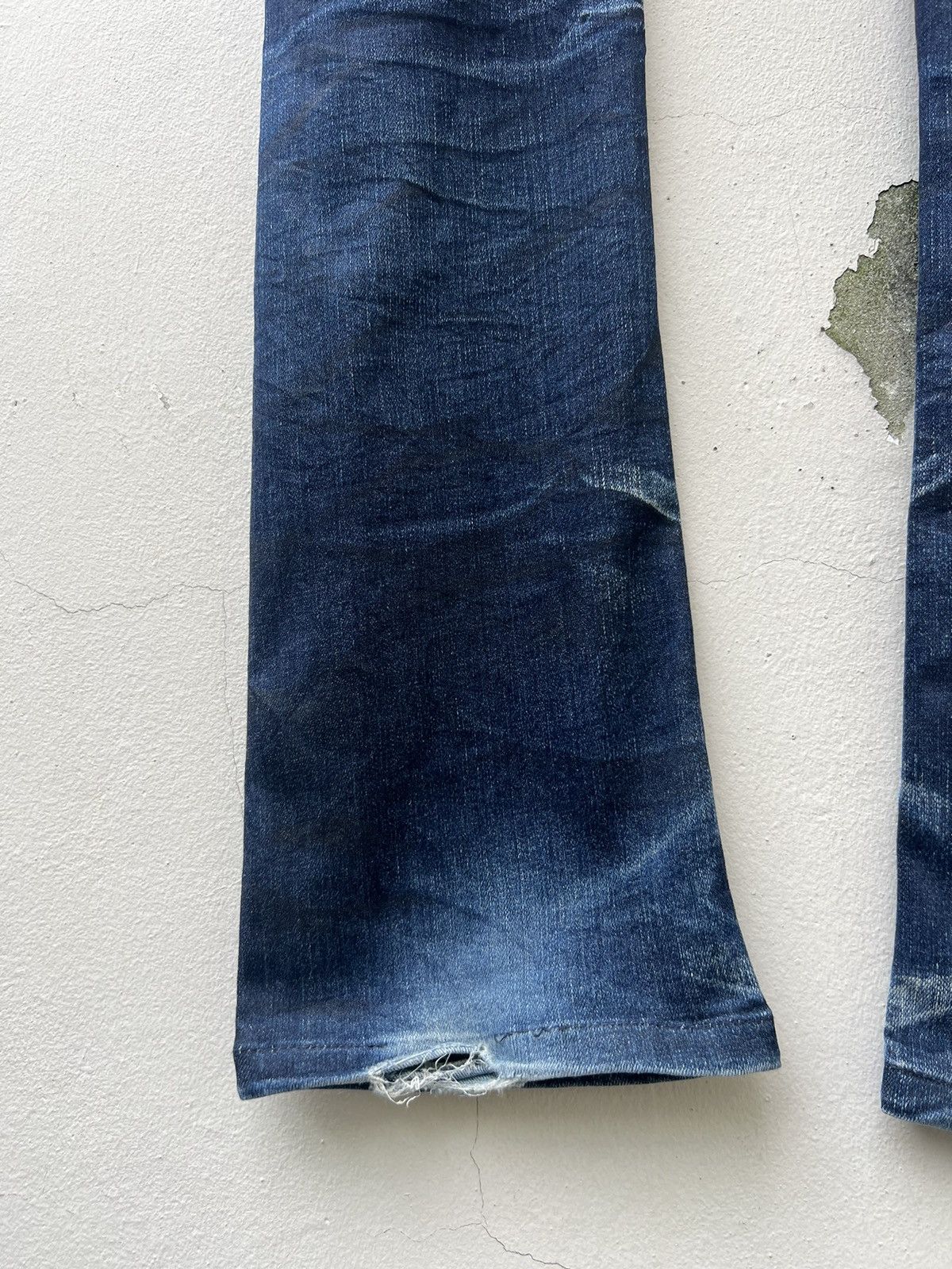 Tornado Mart Vintage Tornado Mart Distress Fade Denim Stretch Flare Jeans Size US 32 / EU 48 - 17 Thumbnail