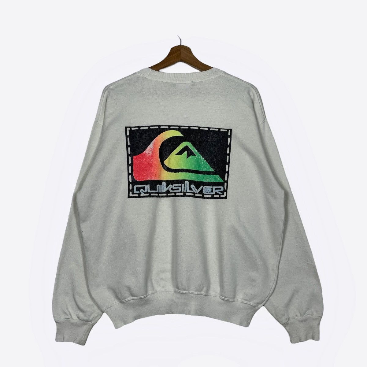 Quiksilver Vintage 90s Quiksilver Big Logo Crewneck Sweatshirt Size US M / EU 48-50 / 2 - 1 Thumbnail