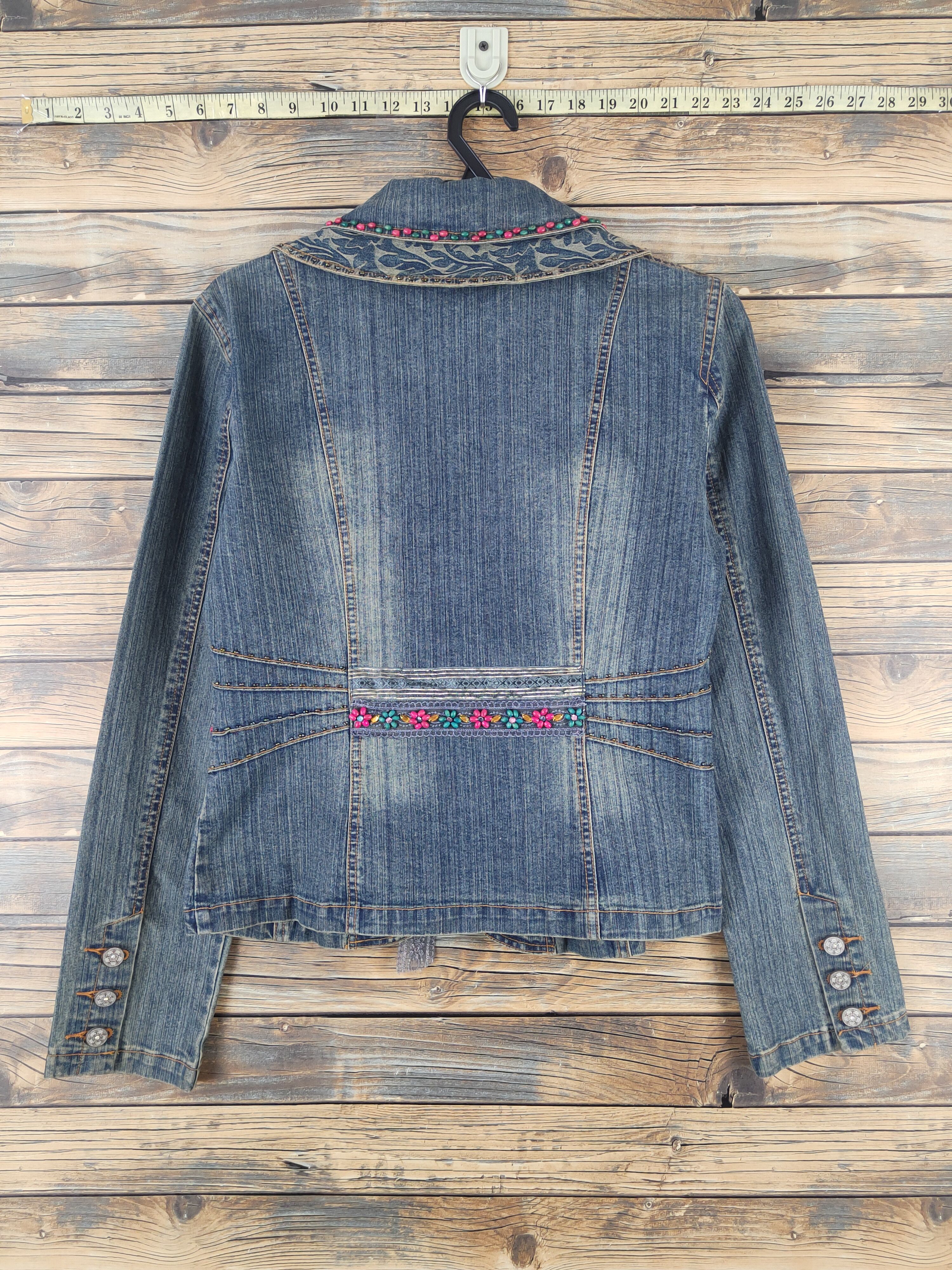 Japanese Brand Japanese Brand Blue Distressed Denim jacket #W2249 Size M / US 6-8 / IT 42-44 - 7 Thumbnail