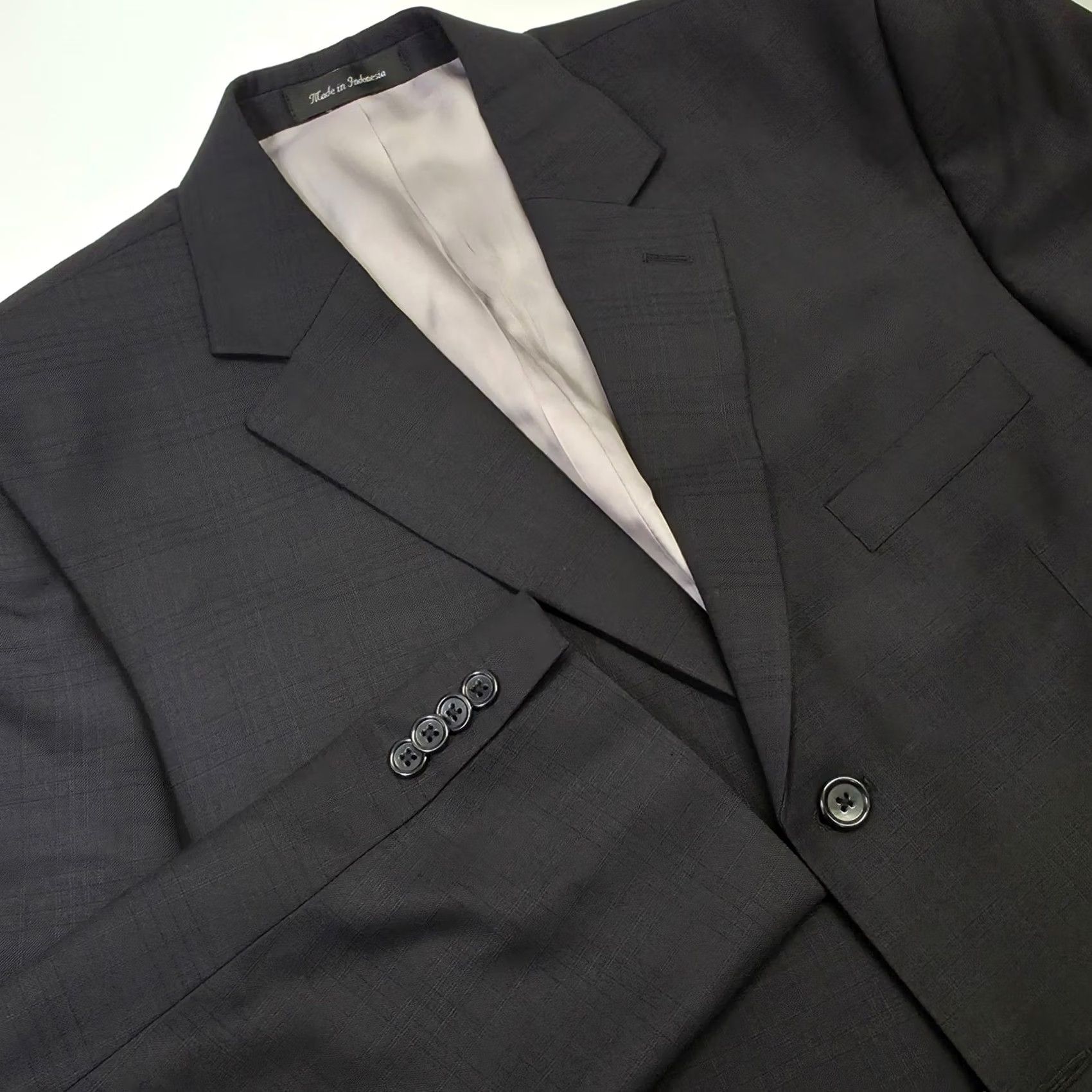 Vintage Michael Kors Blazer Mens 42R Black Wool Sport Coat Classic Formal Office Preppy Size 42R - 2 Thumbnail