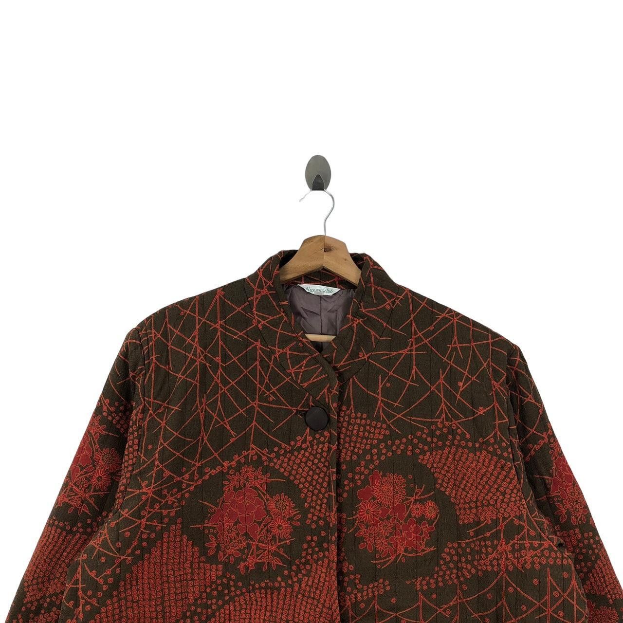 Other Vintage 90’ BAROQUE JAPAN DESIGNER AOP Floral Coat Jacket Size L / US 10 / IT 46 - 3 Thumbnail