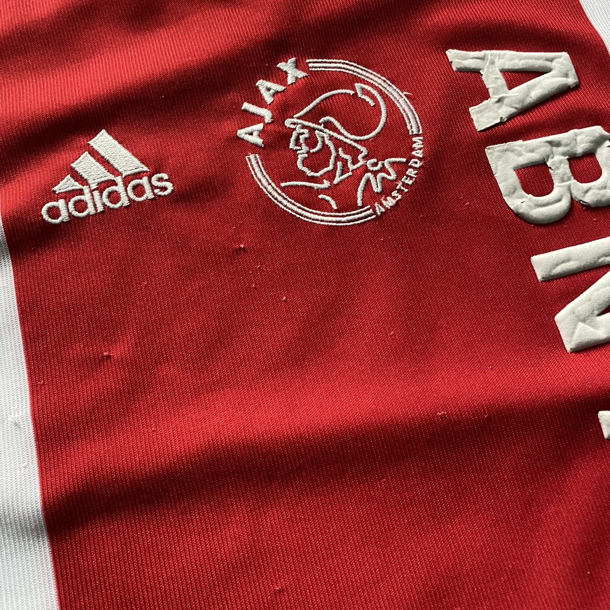 Adidas 2003 Adidas Ajax Blockcore Soccer Jersey Shirt Size US XXL / EU 58 / 5 - 3 Thumbnail