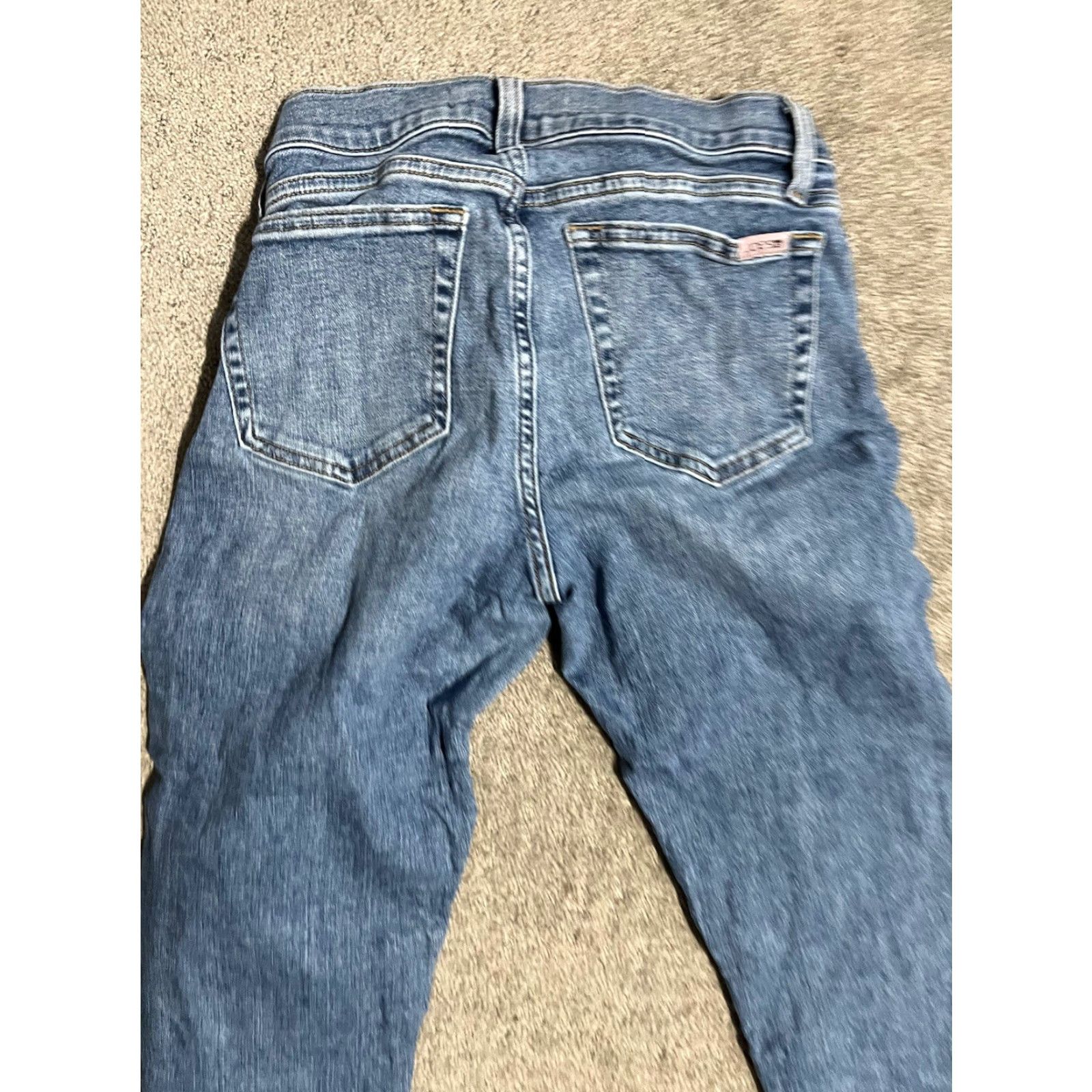 Vintage Joes Jeans High Rise Ankle Jeans Womens Size 26 Blue Raw Hem, Denim, 27 in Inseam, Regular Rise, Girls? Mens? (adjusted) Size 26" / US 2 / IT 38 - 2 Thumbnail