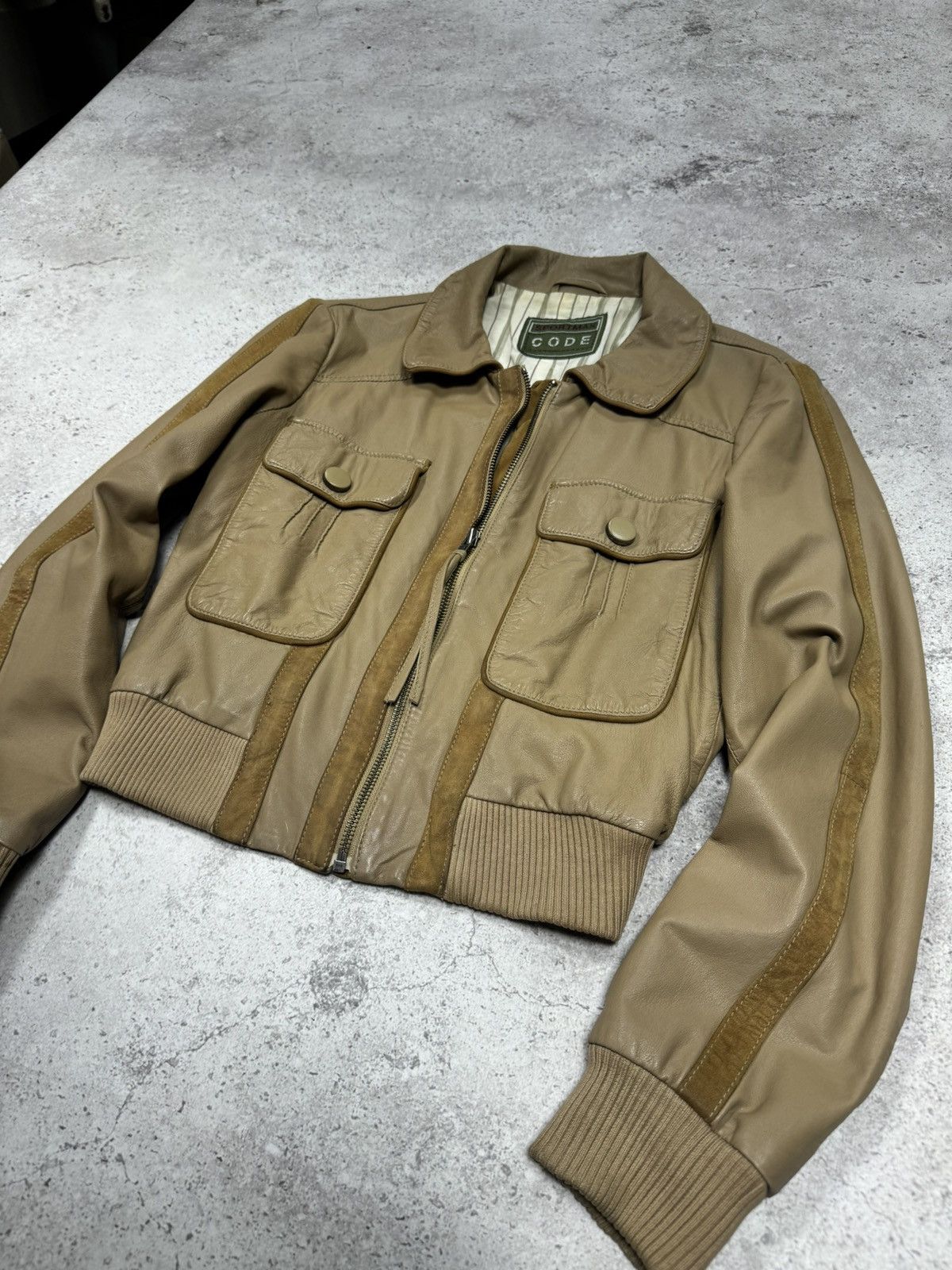Japanese Brand × Vintage Vintage 00s Soft Leather Junya Watanabe Style Cropped Jacket Size US S / EU 44-46 / 1 - 3 Thumbnail