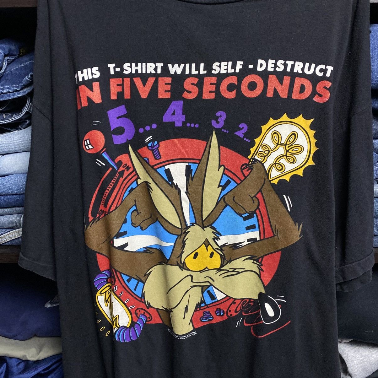 Warner Bros Vintage Warner Bros Looney Tunes 1992 Big Logo cartoon tee Size US XL / EU 56 / 4 - 2 Thumbnail
