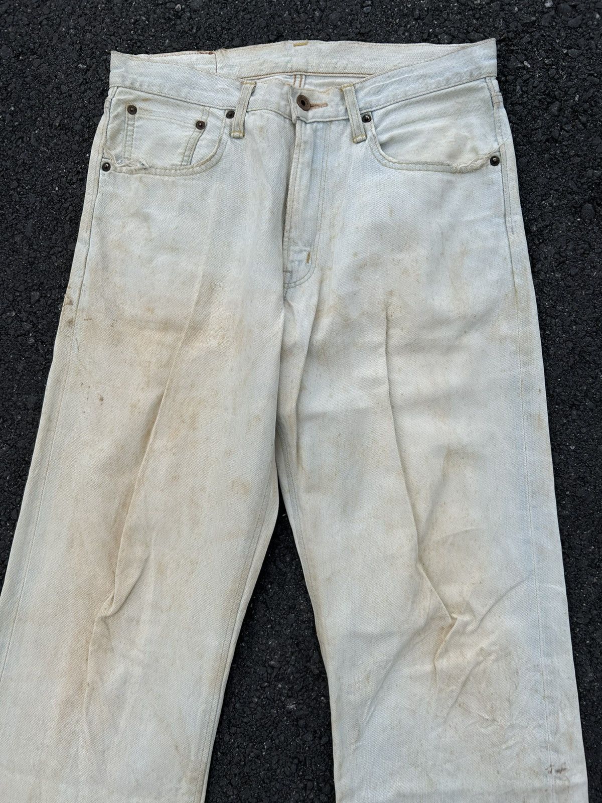Kapital Thrashed Vintage Edwin 505z Selvedge Dirty Denim Jeans Size US 31 - 6 Thumbnail