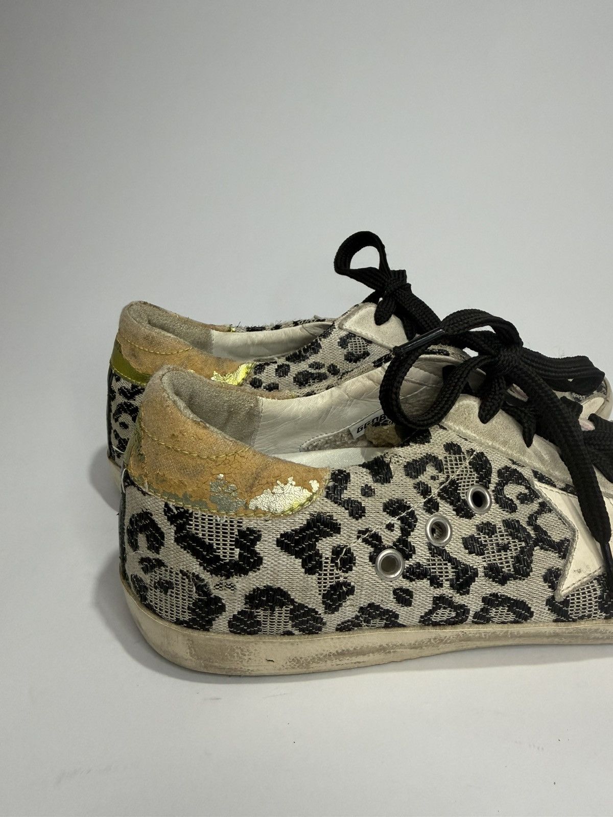 Golden Goose Golden Goose Superstar Leopard Print Distressed Sneakers Size US 8 / EU 41 - 9 Thumbnail