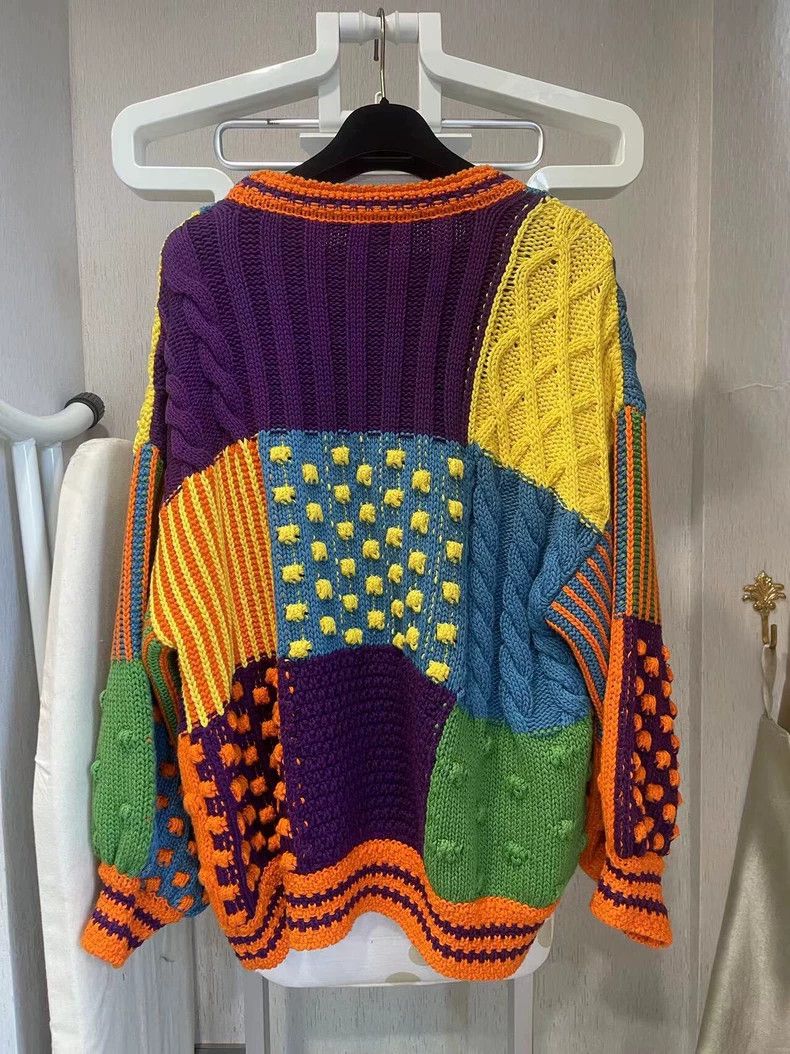 Kenzo KENZO Paris color patchwork sweater Size S / US 4 / IT 40 - 2 Thumbnail