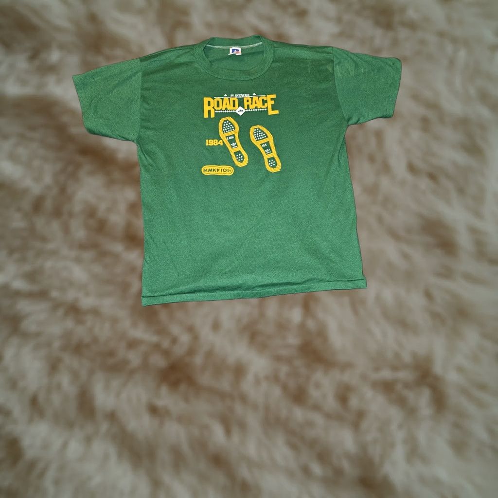Adidas VINTAGE adidas St.Patricks Road Race 1984 T-Shirt Short Sleeve Green M Adults Mens-? Size US M / EU 48-50 / 2 - 1 Thumbnail