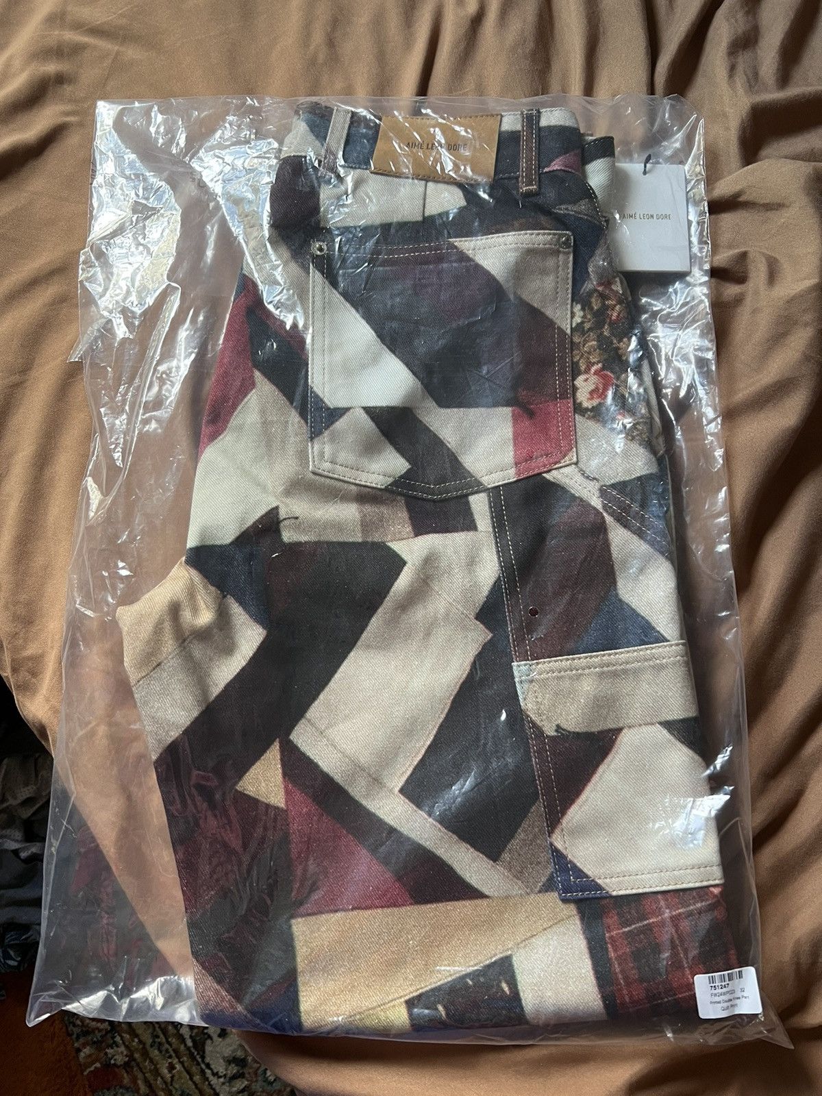 Aime Leon Dore Quilt Print Double Knee Pant - 32 Size US 32 / EU 48 - 6 Thumbnail