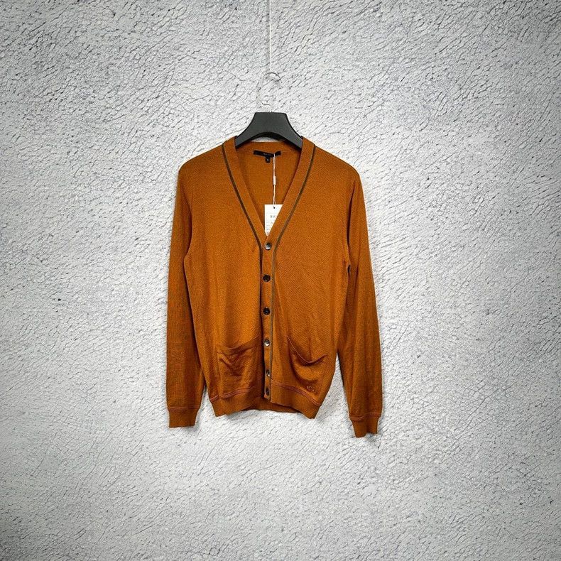 Gucci Orange Wool Cashmere Blend Cardigan-dmc Size US S / EU 44-46 / 1 - 1 Thumbnail