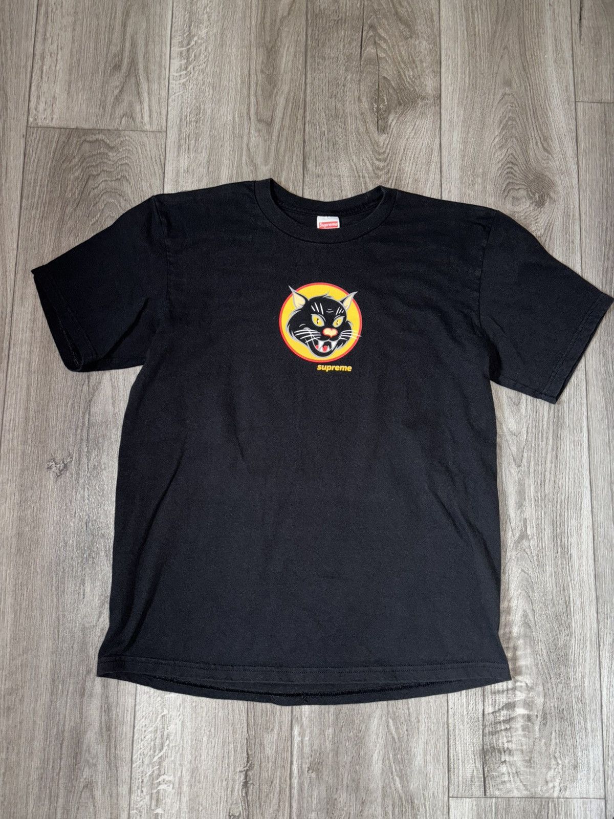 Supreme Black Cat Tee | Grailed