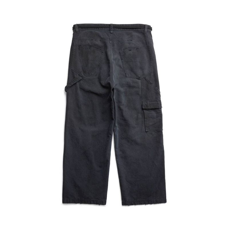 Balenciaga o1w1db11225 Cropped Skater Pants in Black Size US 36 / EU 52 - 9 Thumbnail