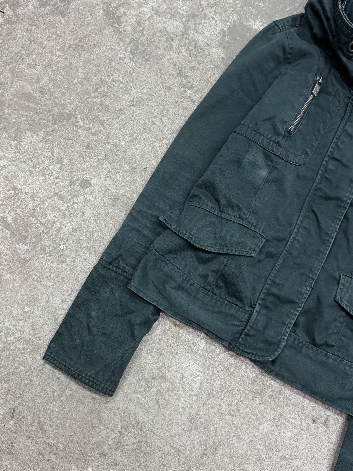 Vintage y2k Denim Bomber Jacket Size M / US 6-8 / IT 42-44 - 7 Thumbnail