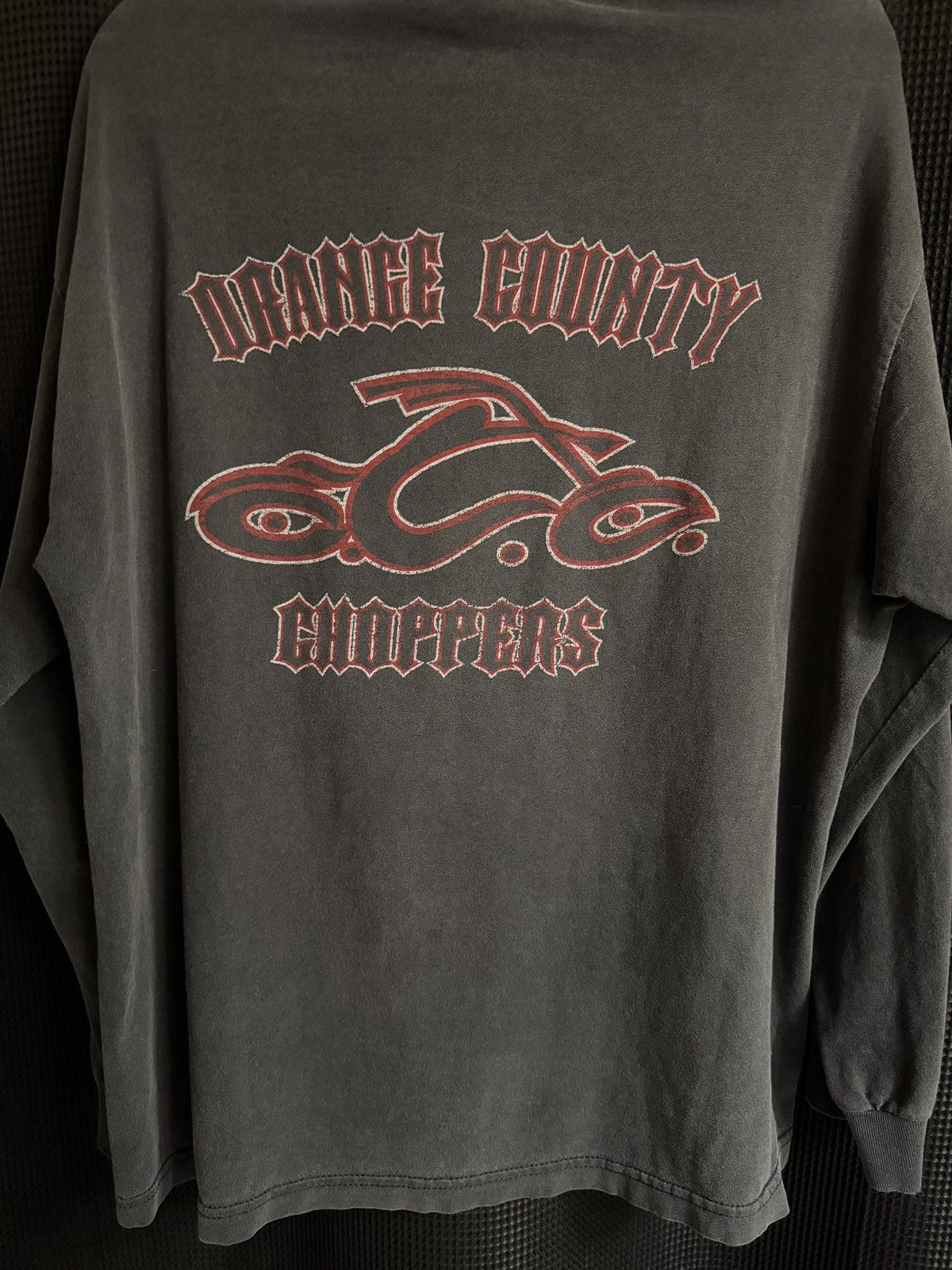Vintage VINTAGE Orange County Choppers Faded LongSleeve Size US XL / EU 56 / 4 - 2 Thumbnail